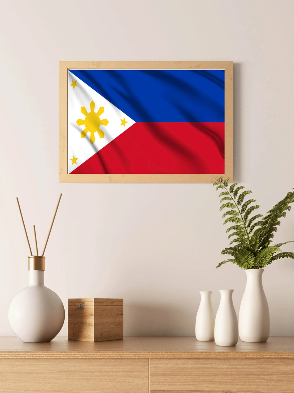 Philippines National Flag Wall Art - beink online art store