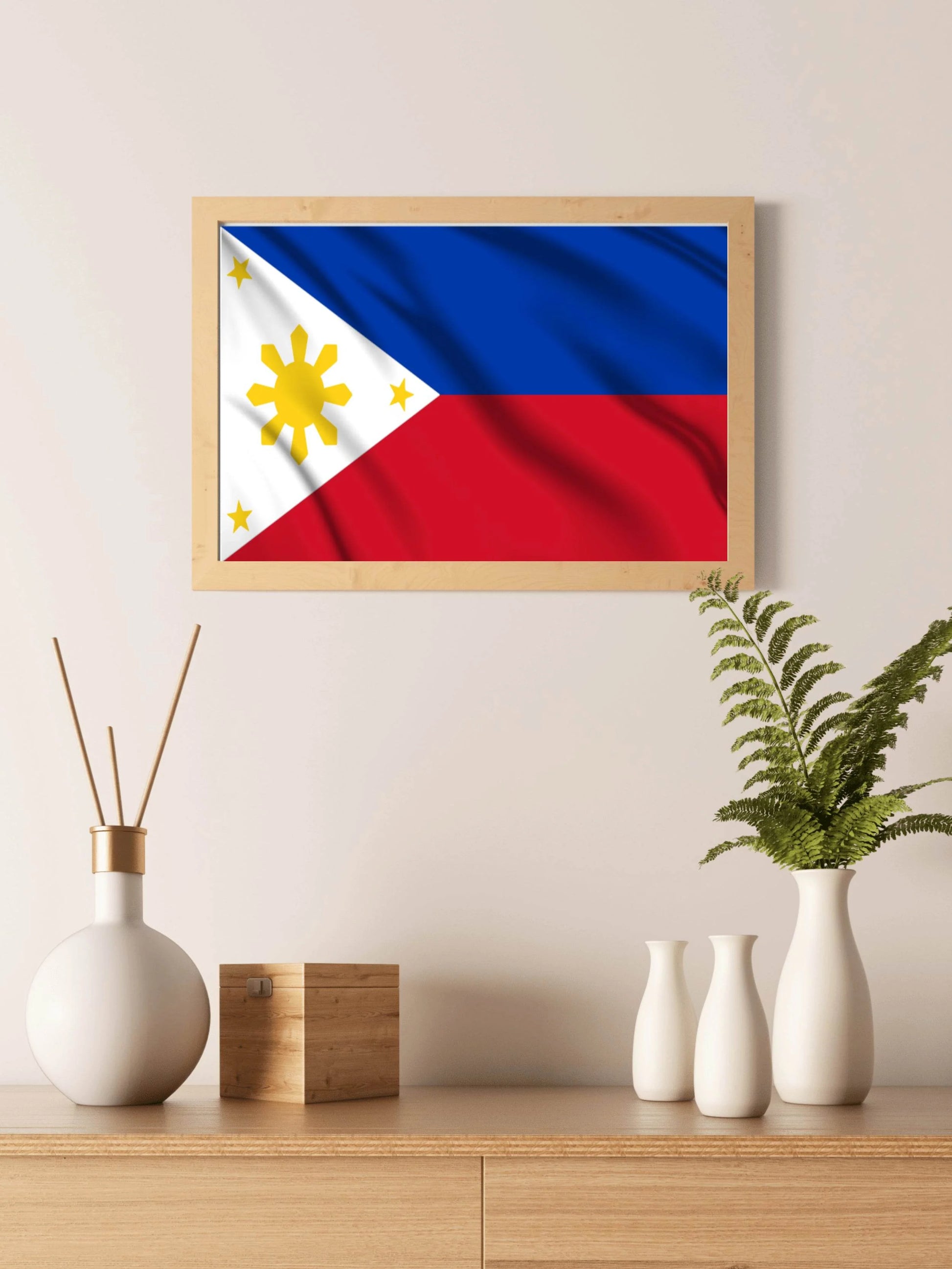 Philippines National Flag Wall Art - beink online art store