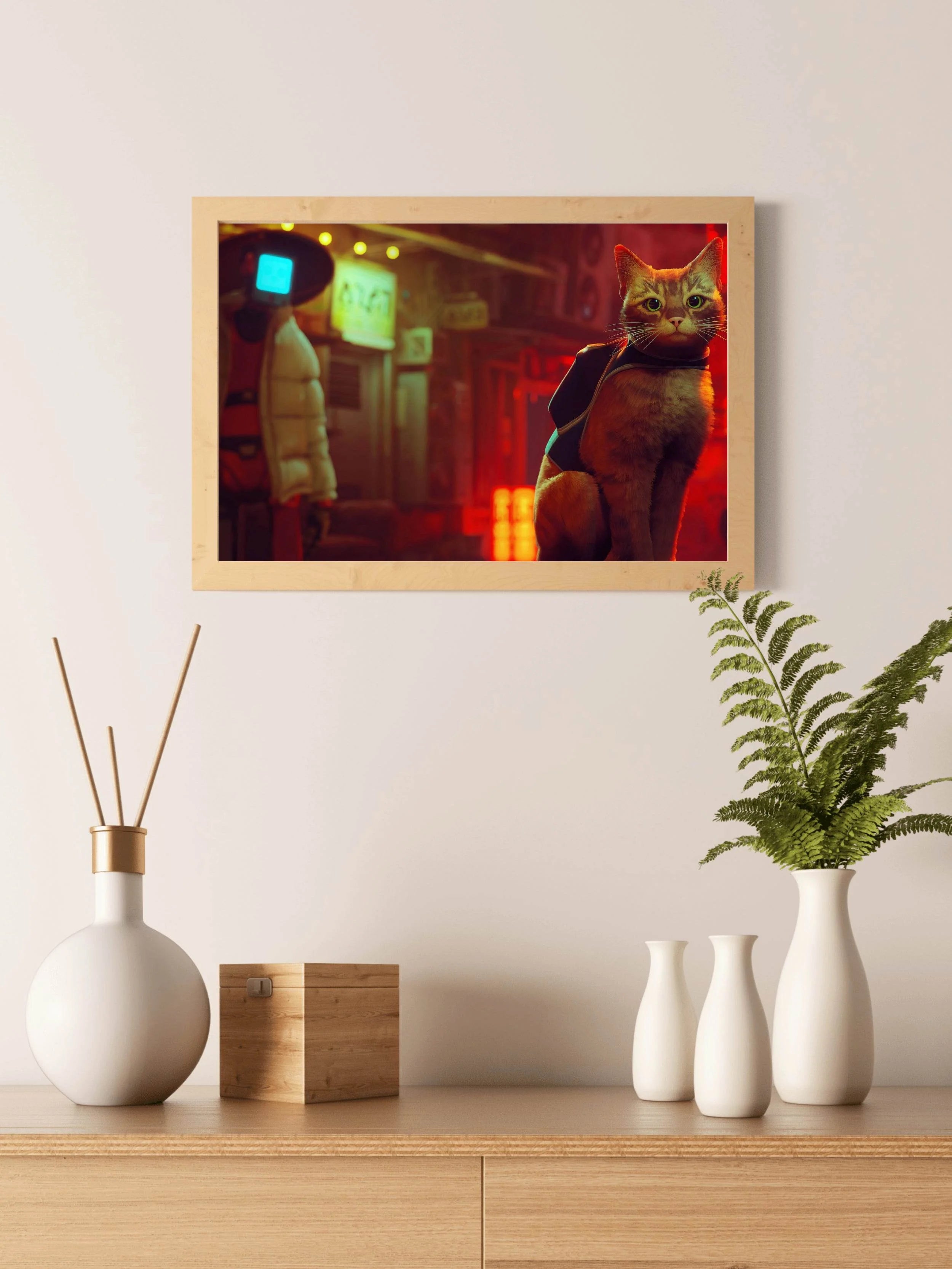 STRAY Gaming Wall Art - beink online art store