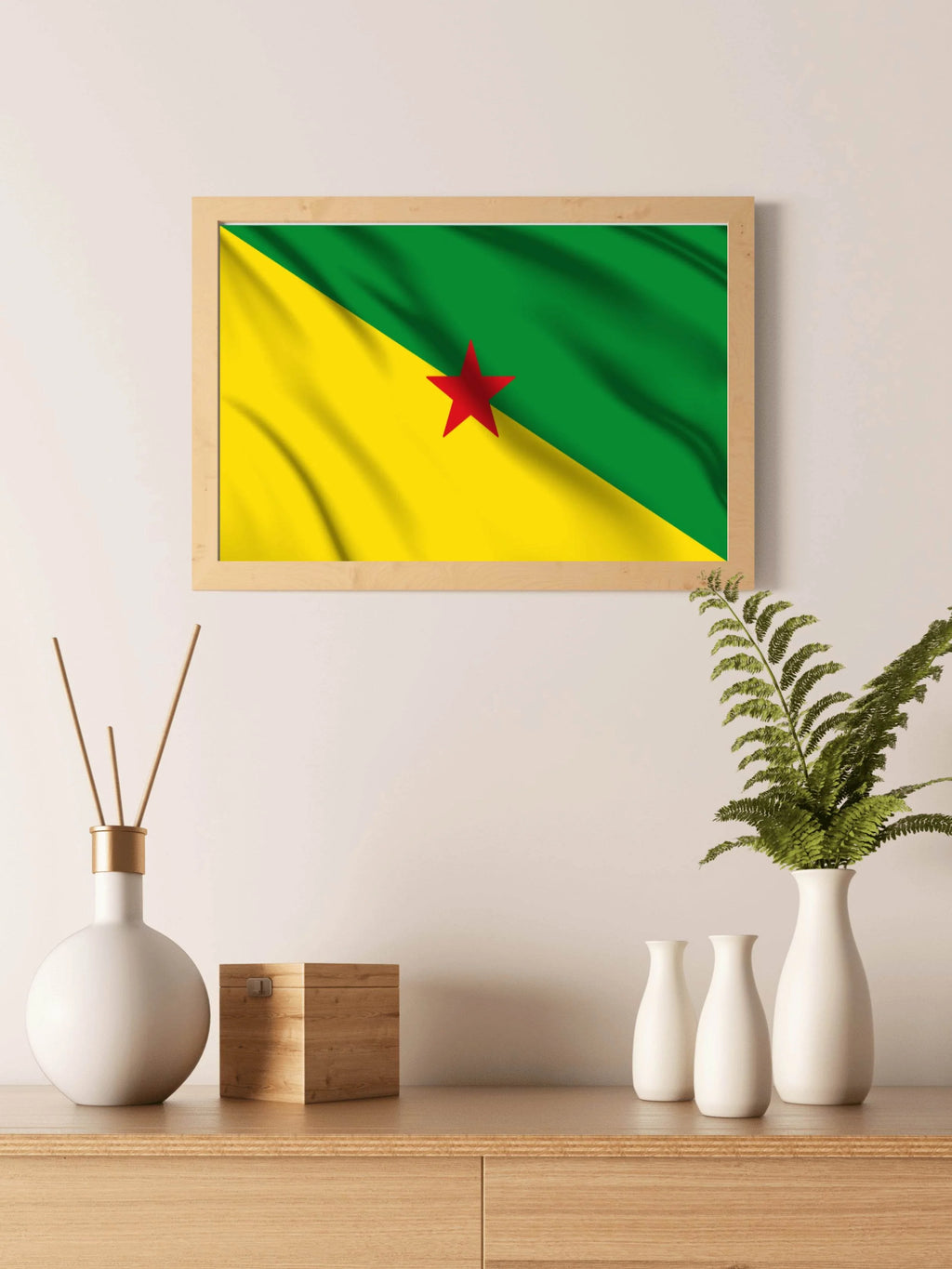 Guyana National Flag Wall Art - beink online art store