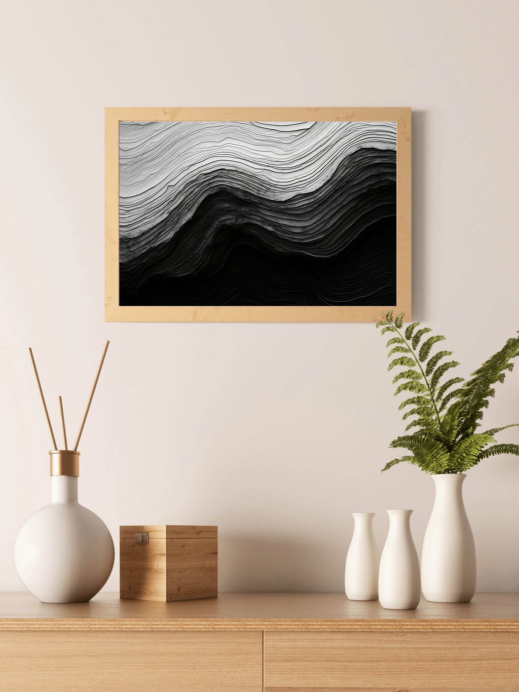 Rock Shadow Abstract Wall Art - beink online art store