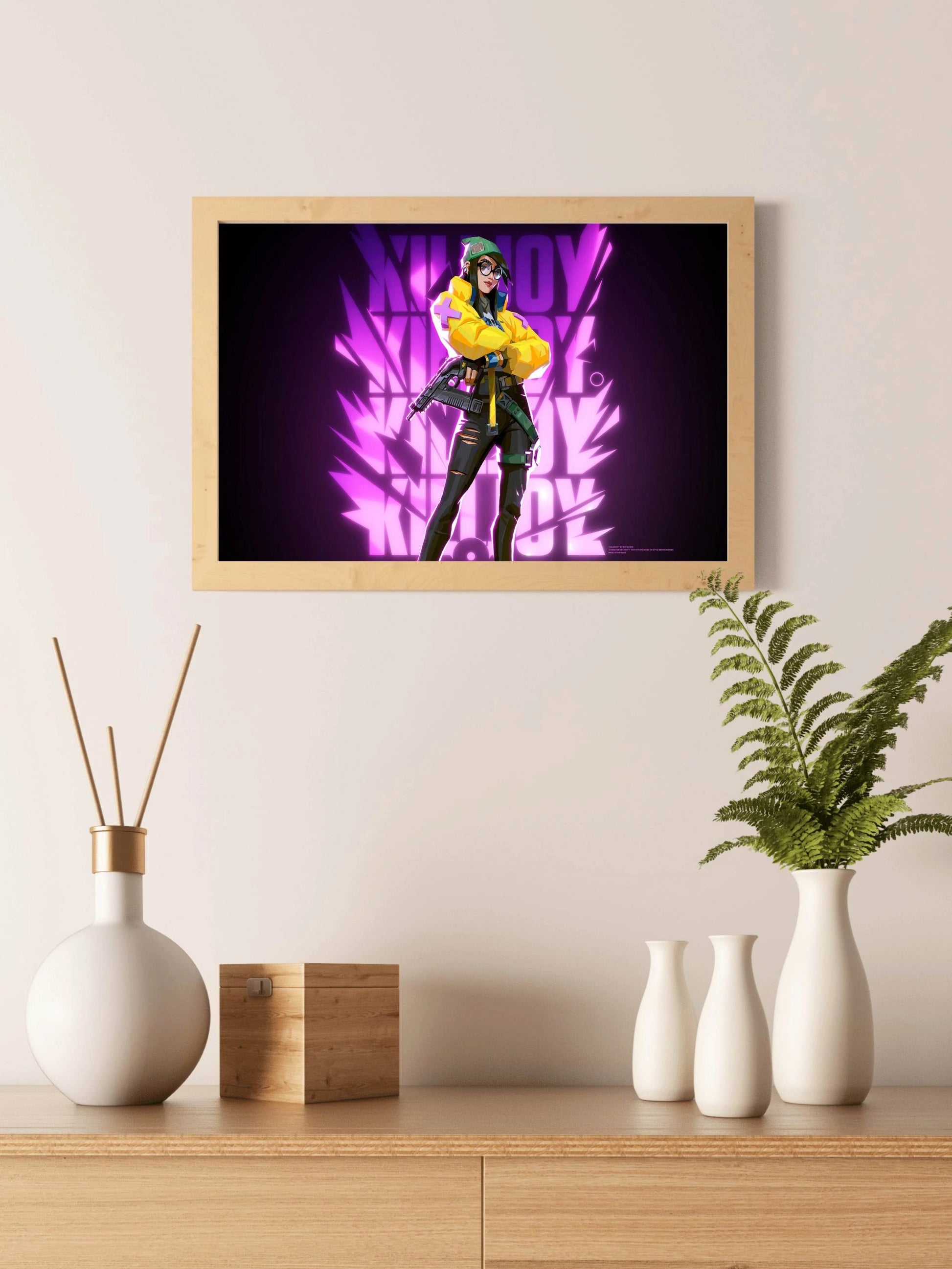 Valorant Killer Agent Gaming Wall Art - beink online art store