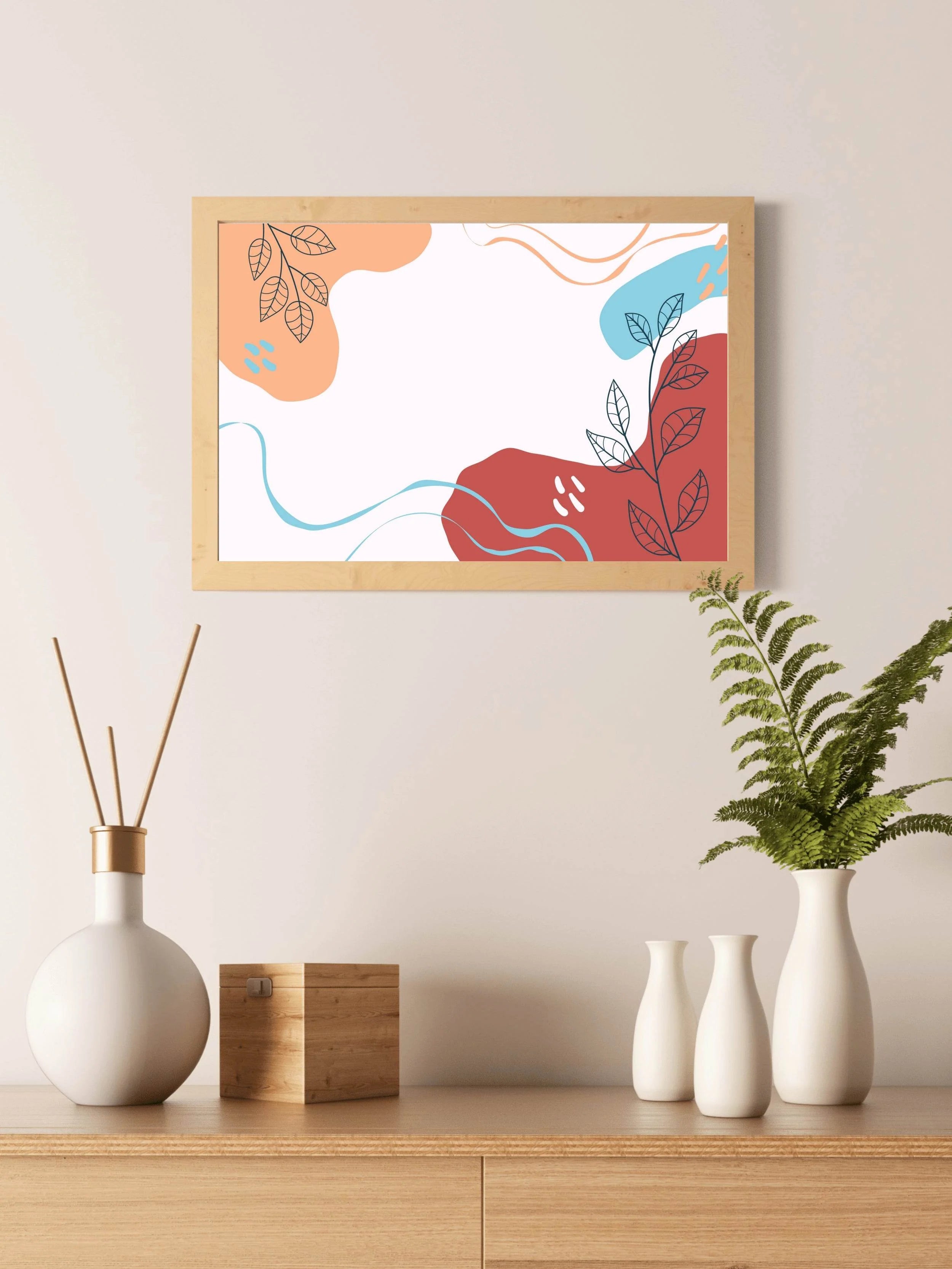Autumn Leaves Frame Wall Art - beink online art store