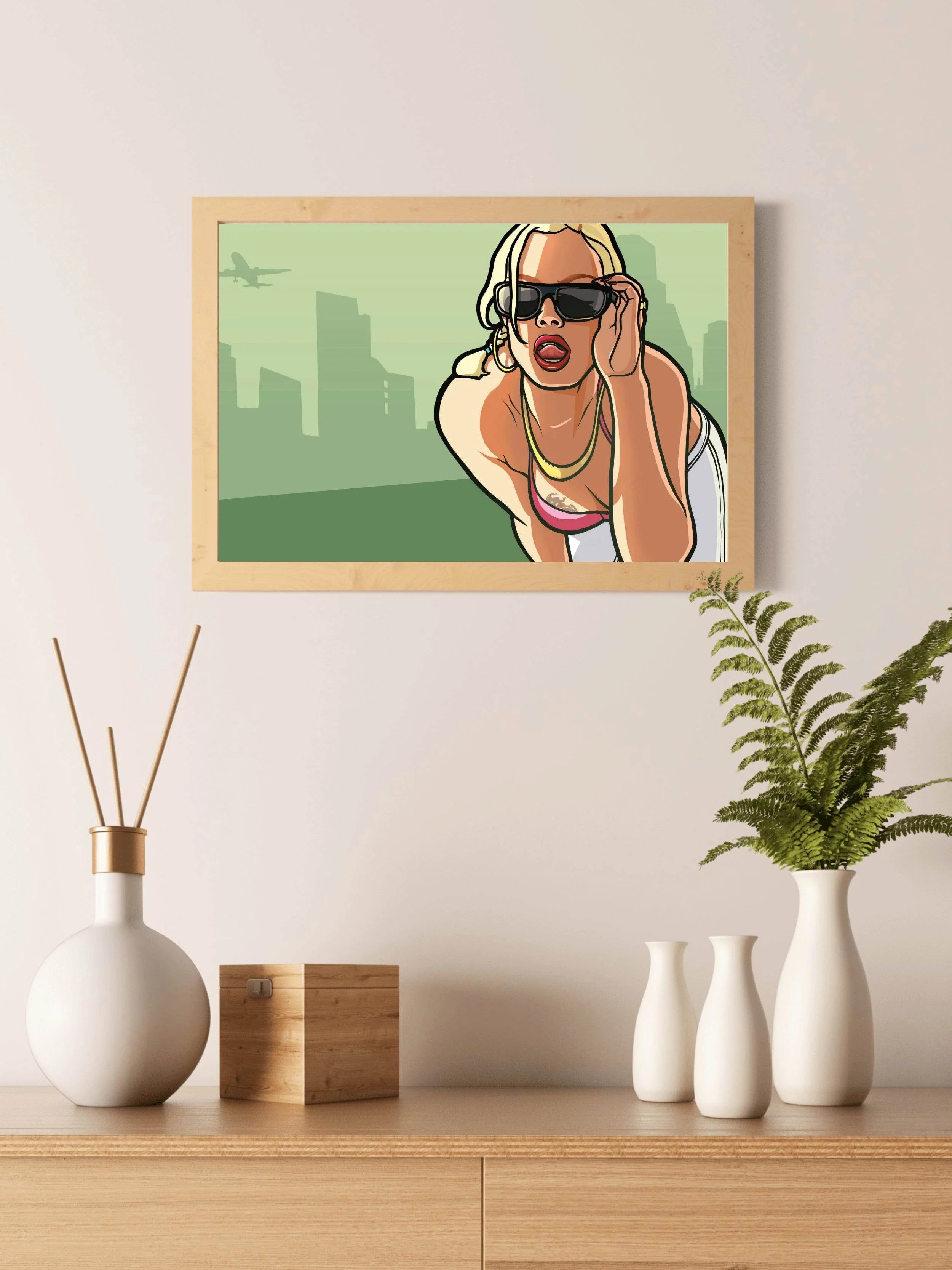 GTA San Andreas Gaming Wall Art - beink online art store