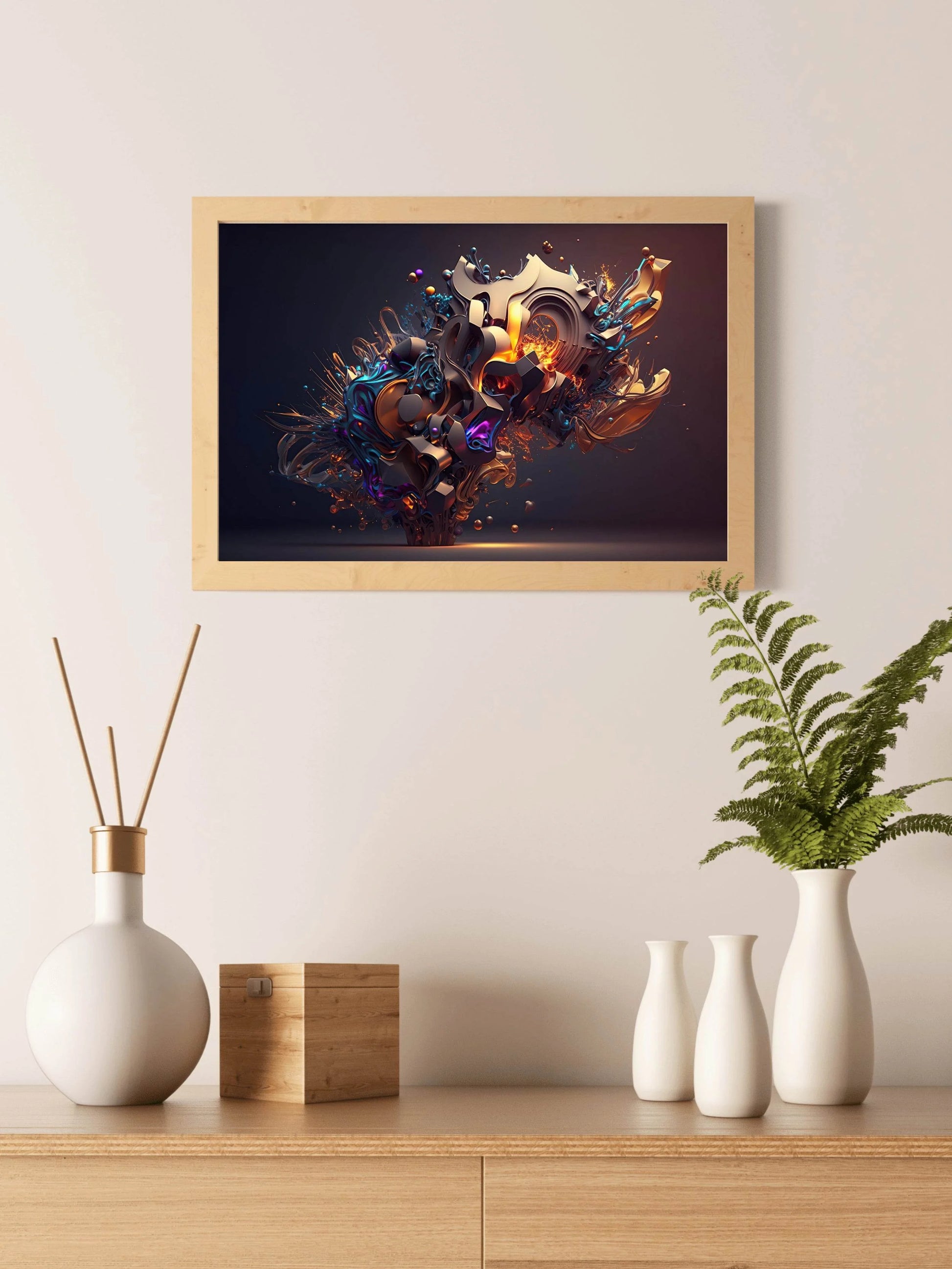 Colorful Painting of Abstract Background Digital Art - beink online art store