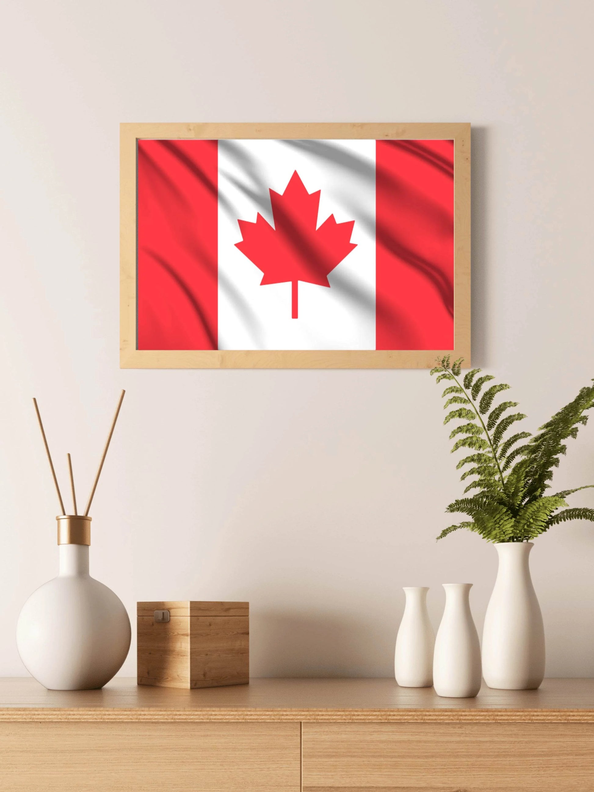 Canada National Flag Wall Art - beink online art store