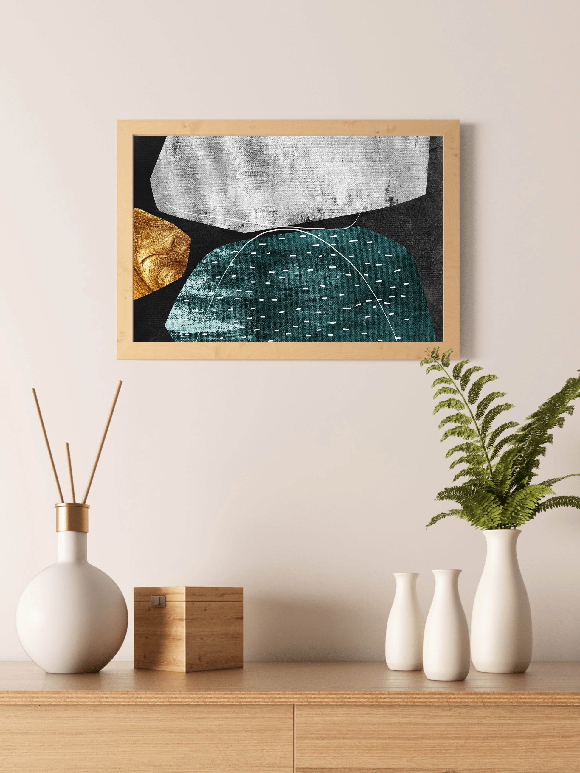 Old Age Stone Abstract Wall Art - beink online art store
