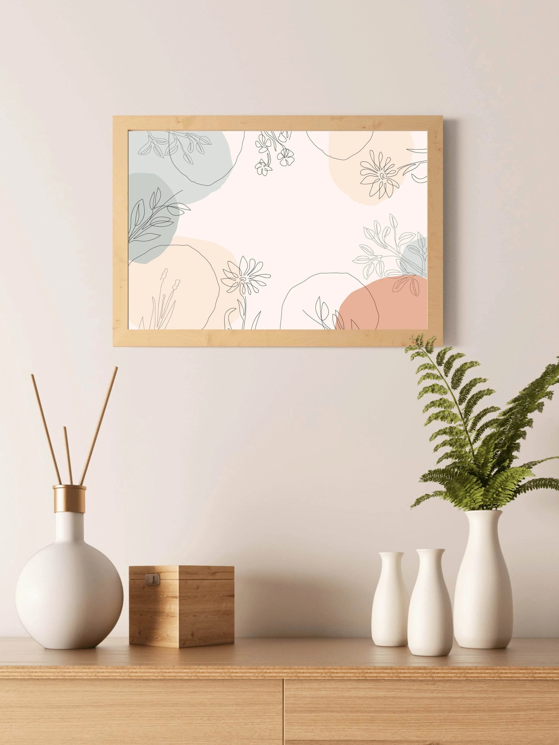 Flower Leaves of Centaurea Cyanus Wall Art - beink online art store