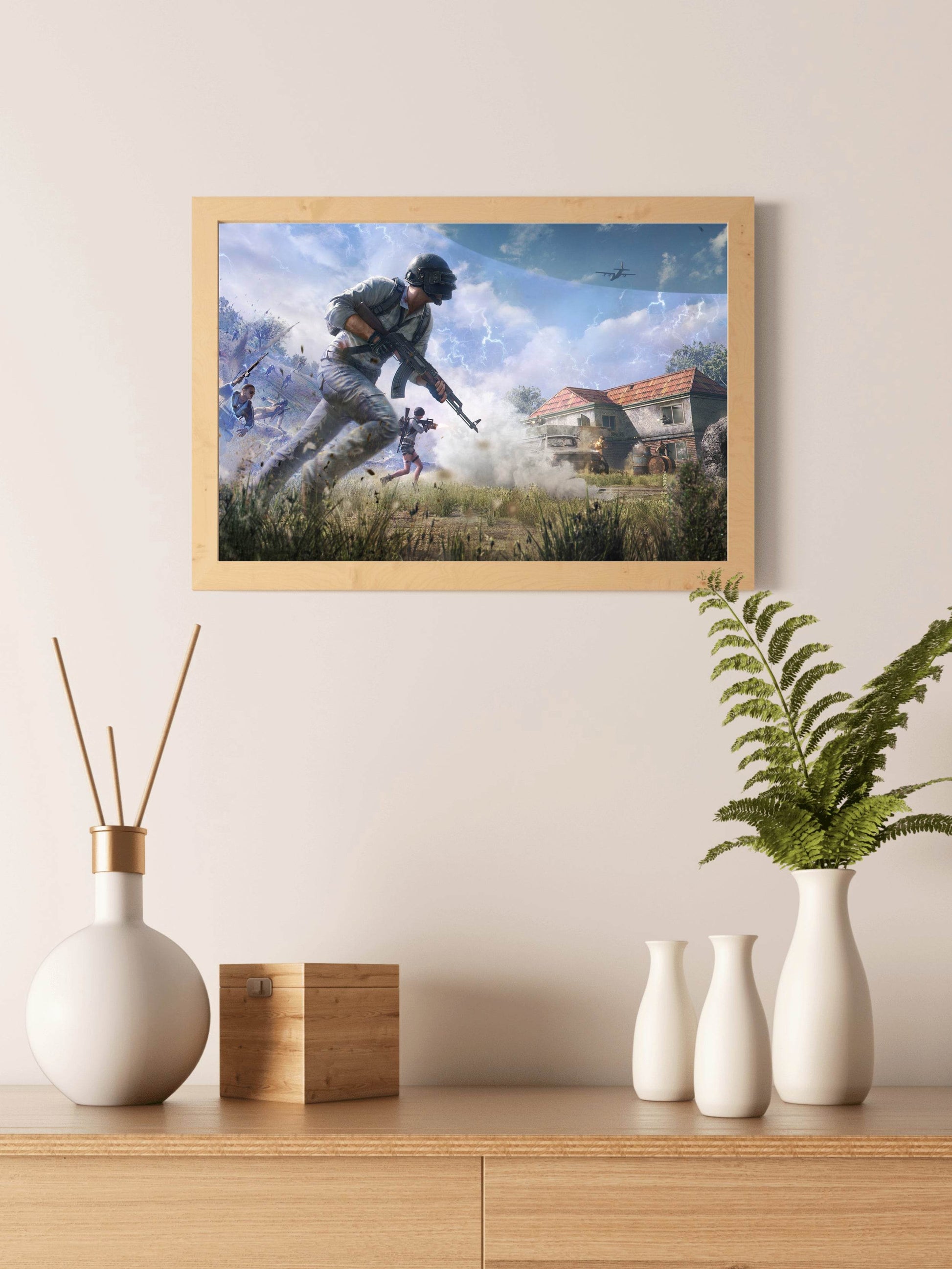 PUBG Battleground Gaming Wall Art - beink online art store