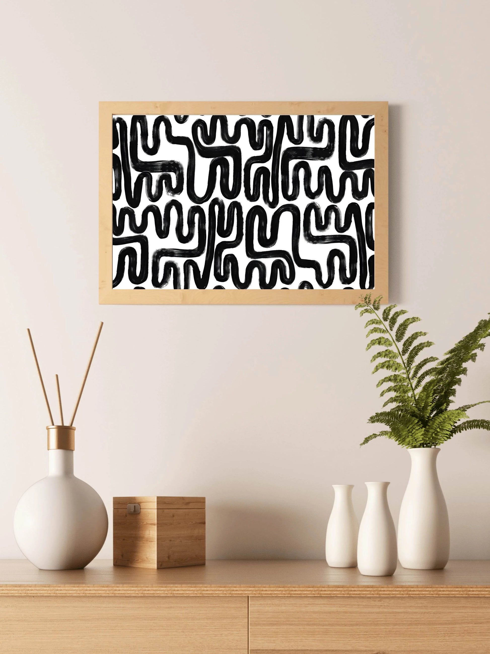 Doodle Design Modern Wall Art - beink online art store