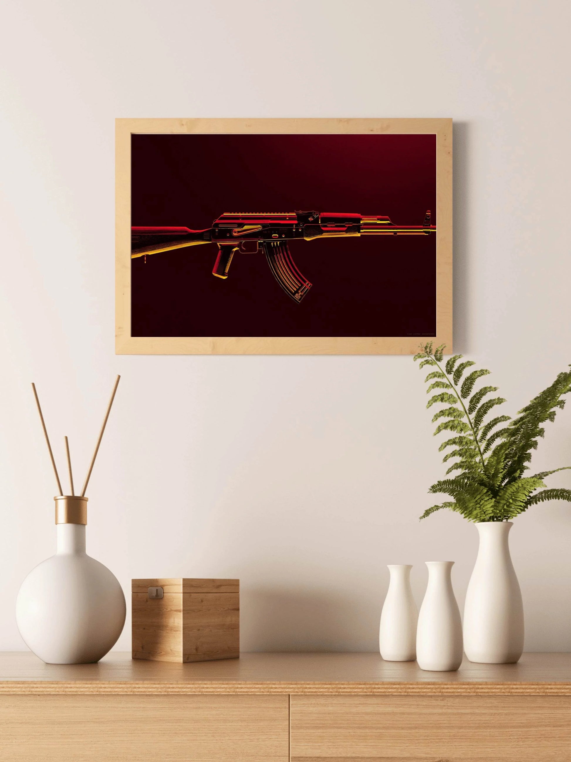 PUBG AK47 Gaming Wall Art - beink online art store