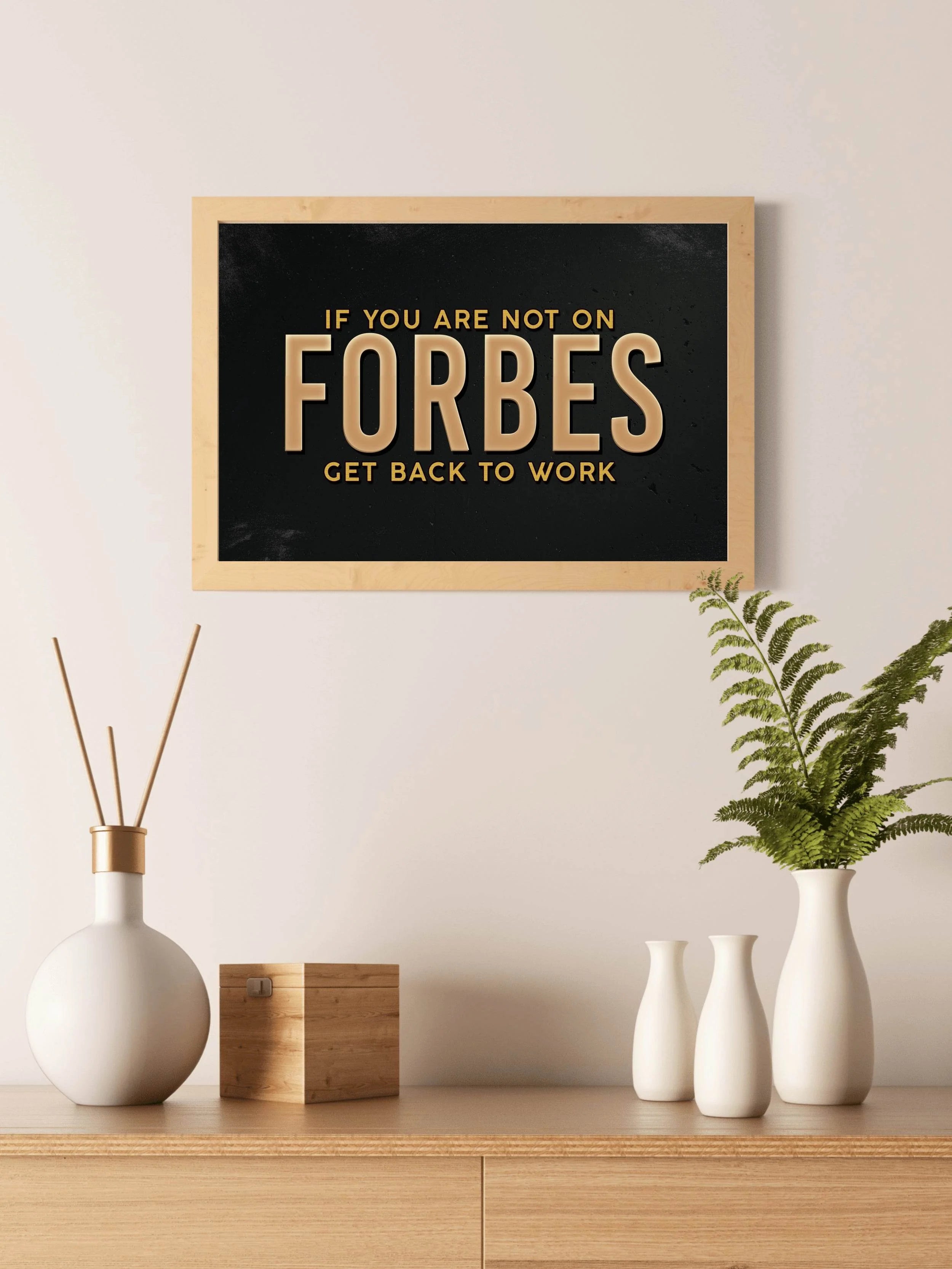 The Forbes Pursuit Motivational Wall Art - beink online art store