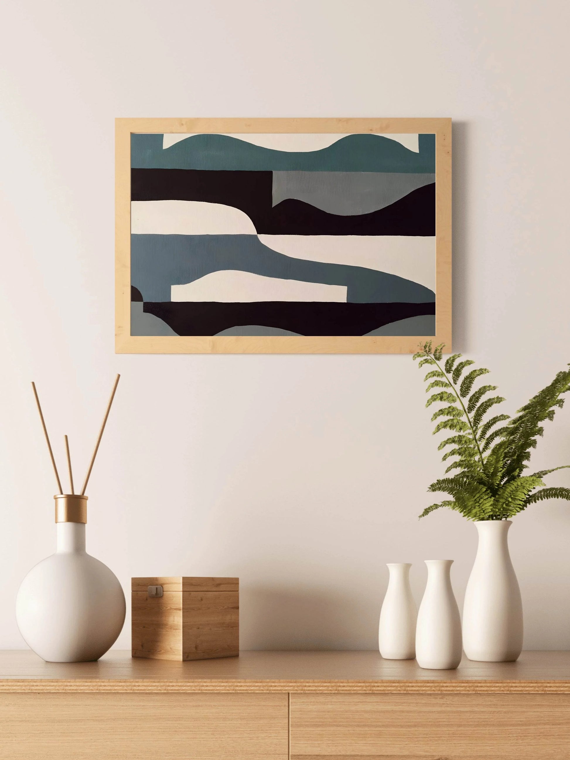 Geometric Tide Modern Wall Art - beink online art store