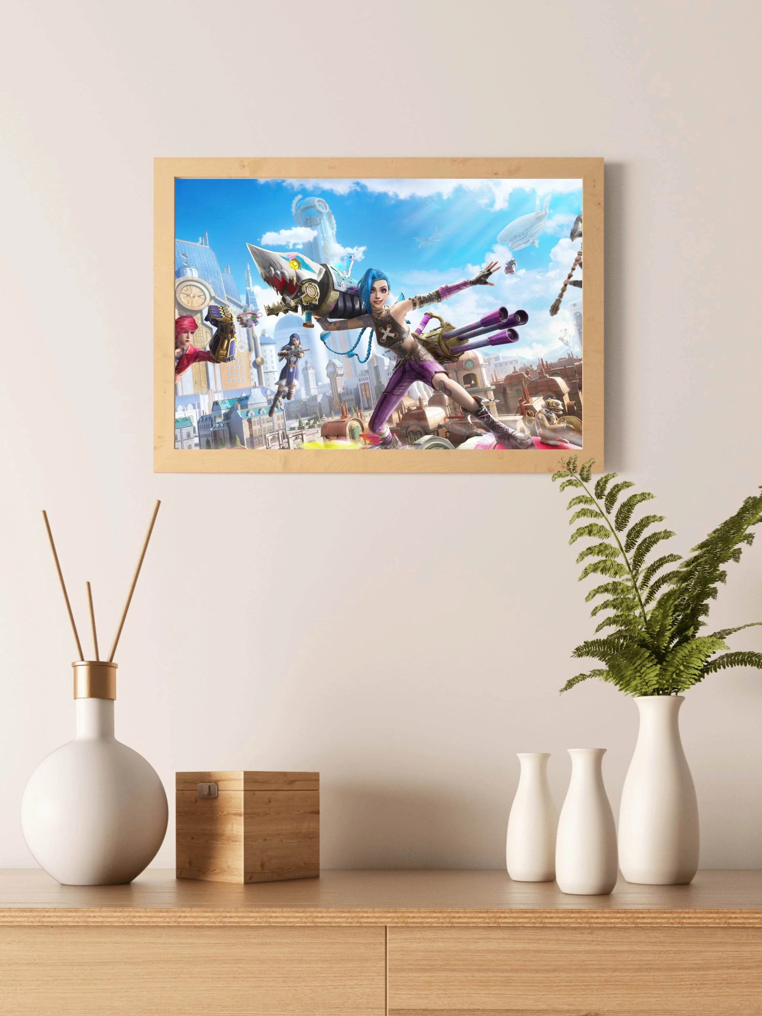 PUBG Jinx Arcane Gaming Wall Art - beink online art store