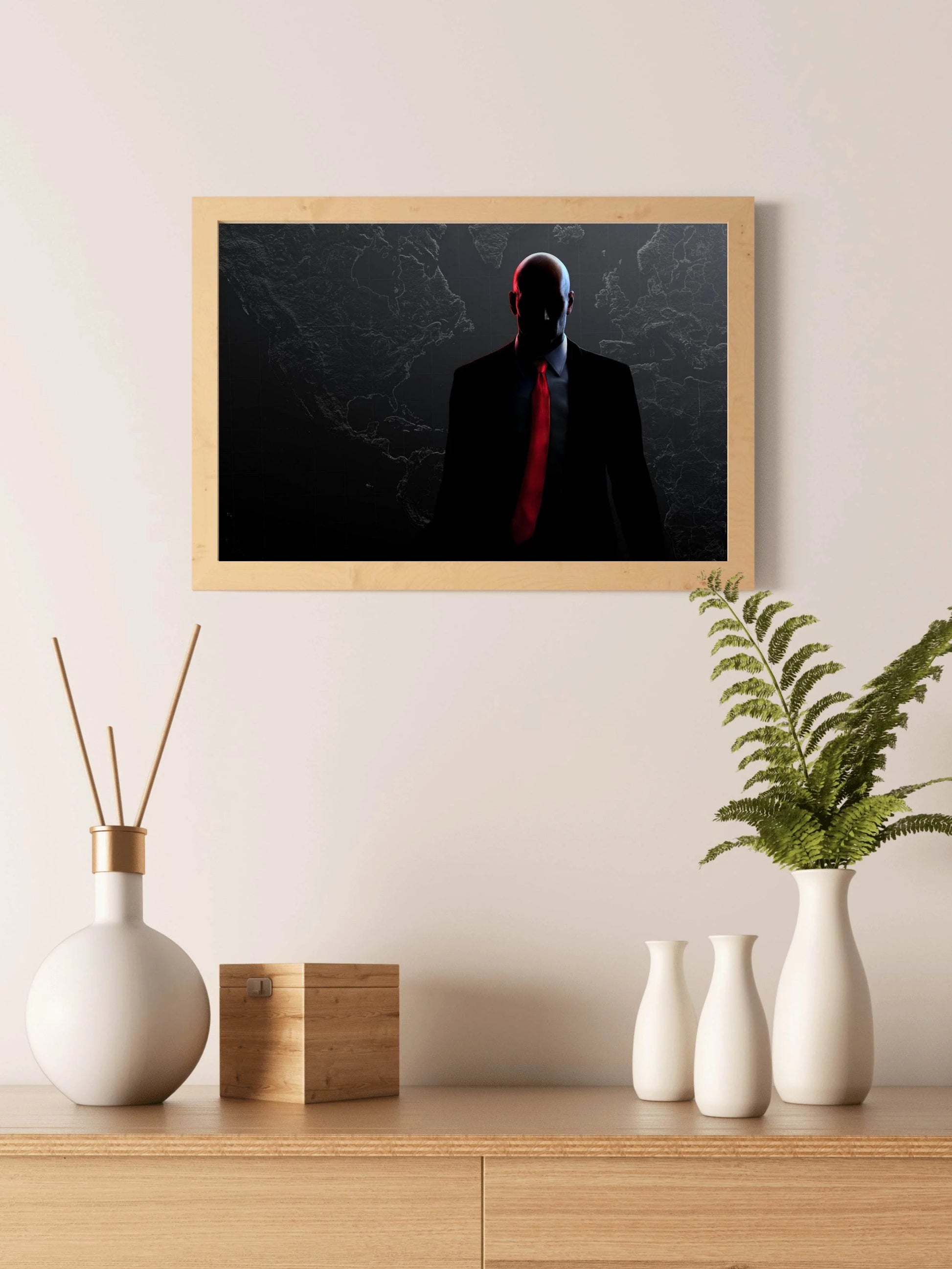 HITMAN Agent 47 Gaming Wall Art - beink online art store
