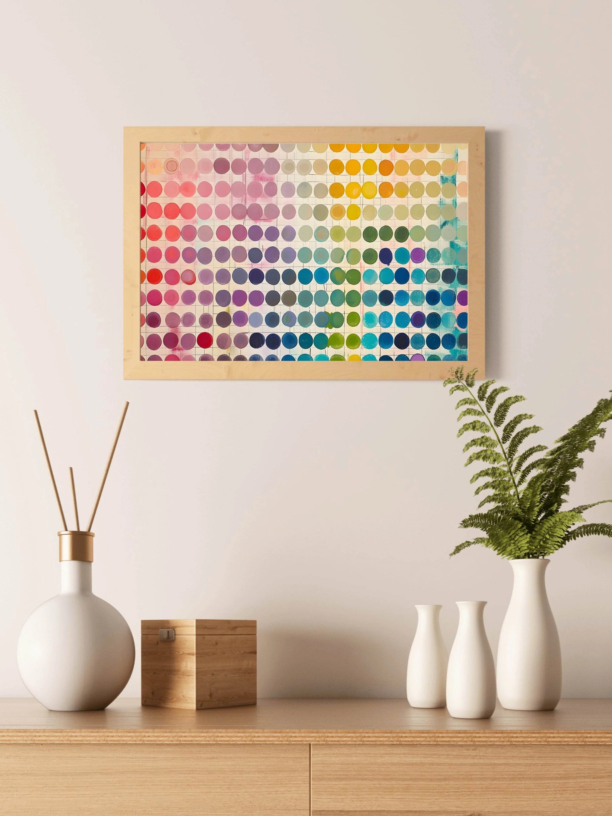 Abstract Series of Colorful Circles - beink online art store