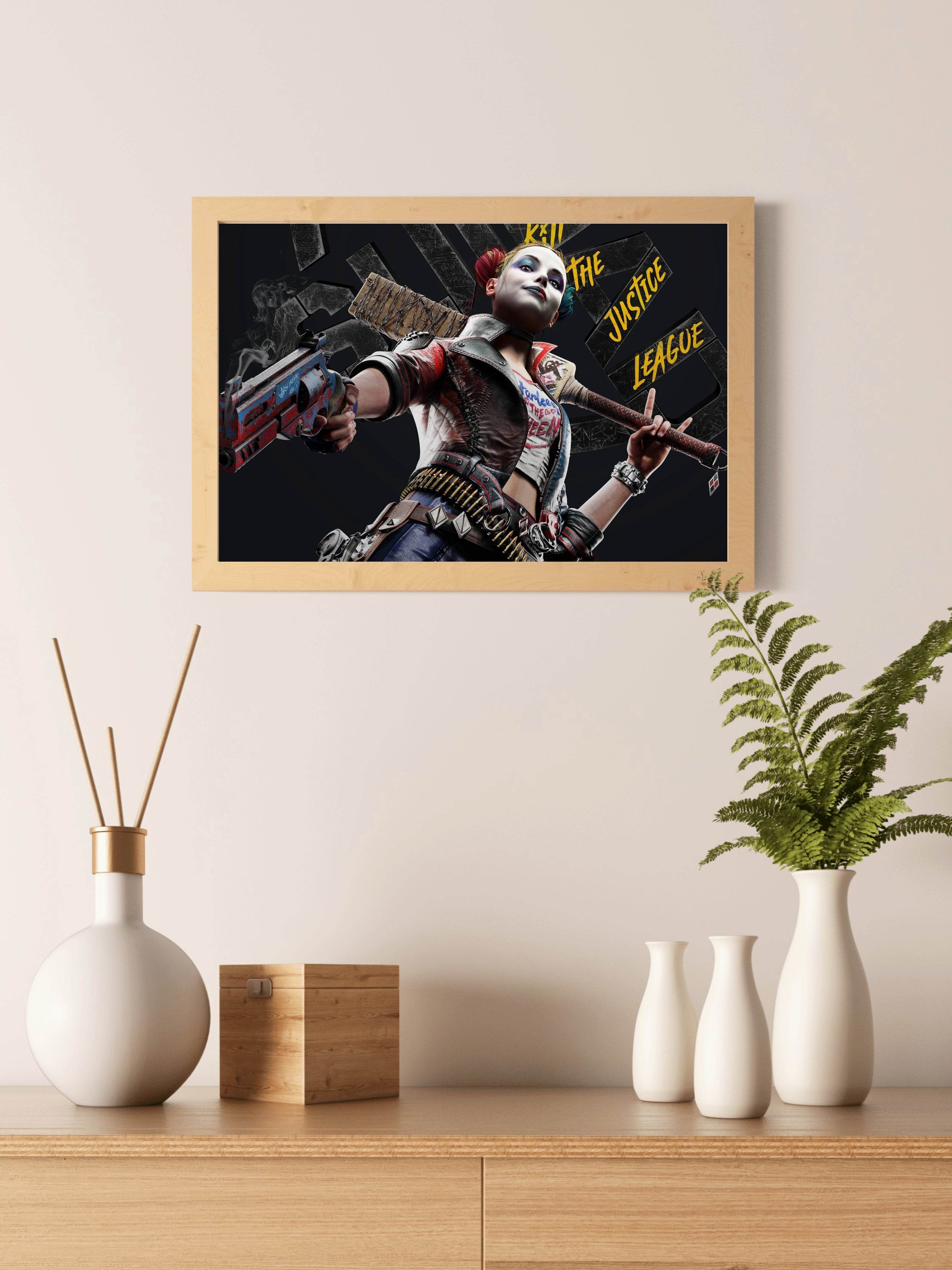 Harley Quinn Gaming Wall Art - beink online art store