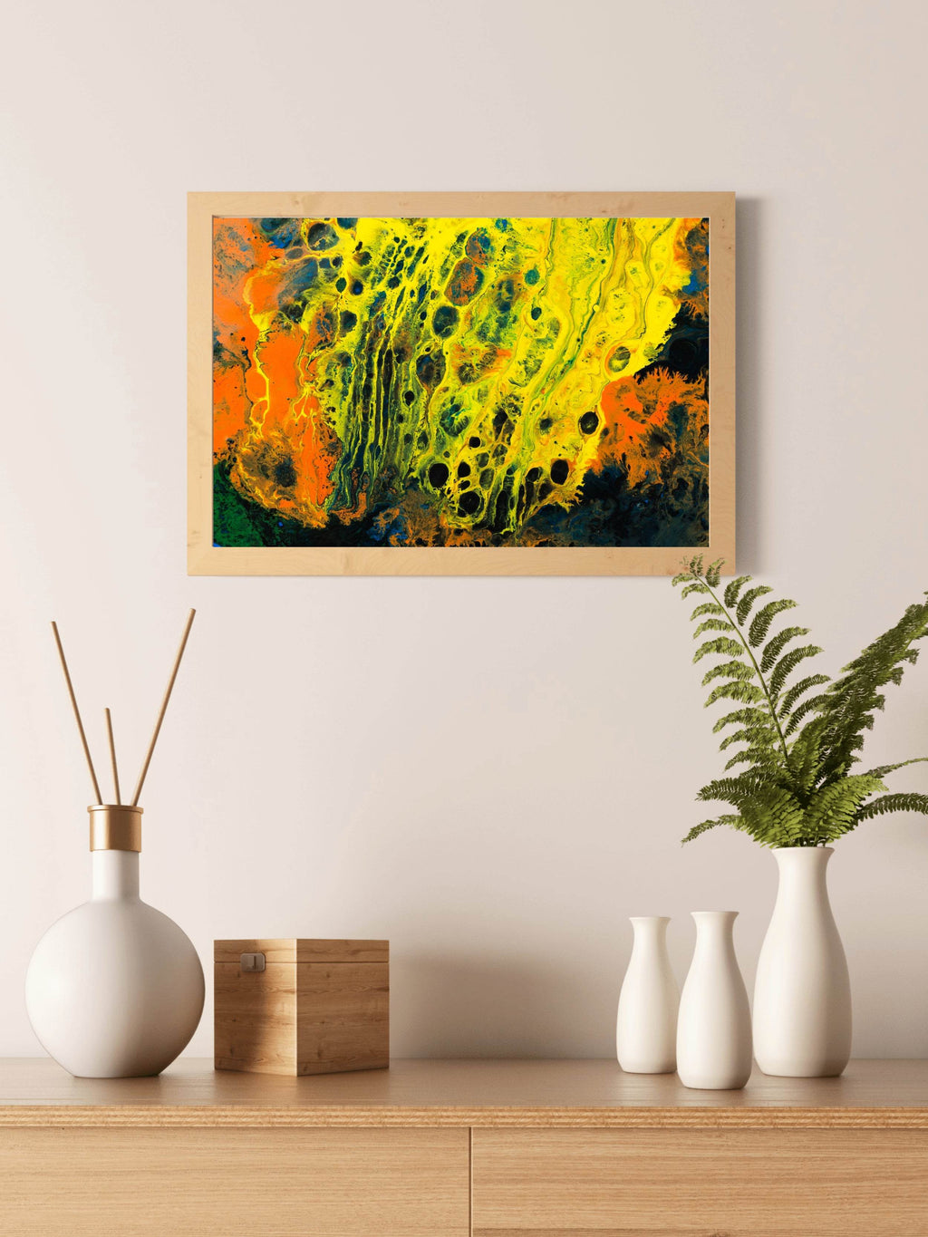 Oil Texture Painting Abstract Wall Art - beink online art store