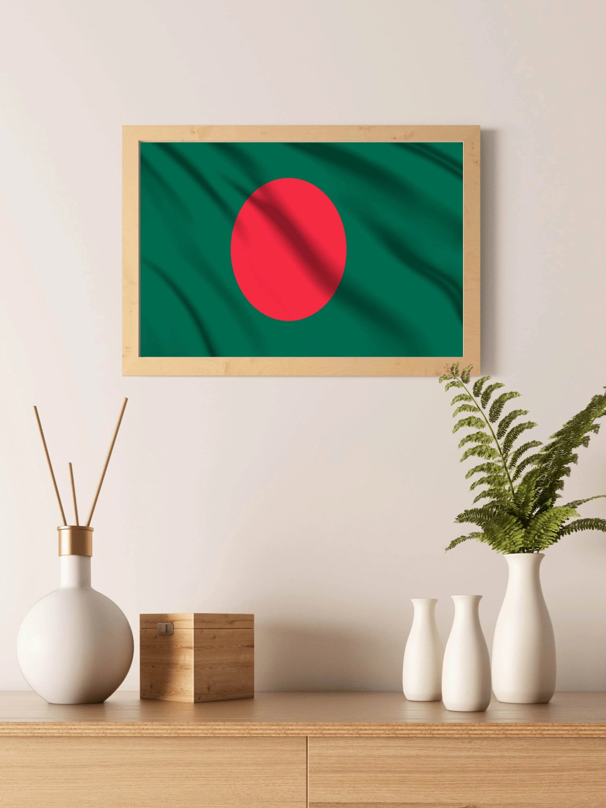 Bangladesh National Flag Wall Art - beink online art store