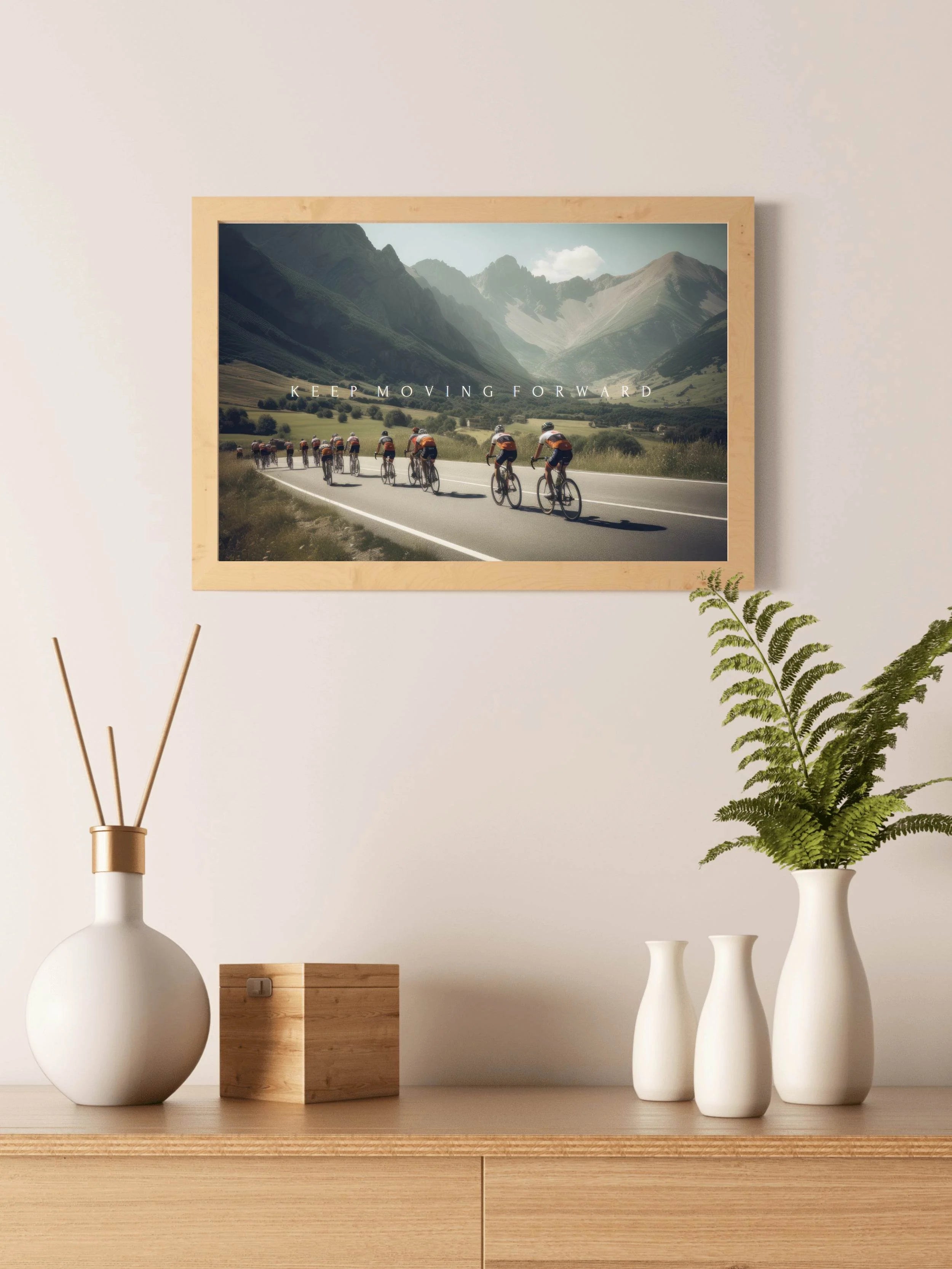 Cyclists in Motion Wall Art - beink online art store