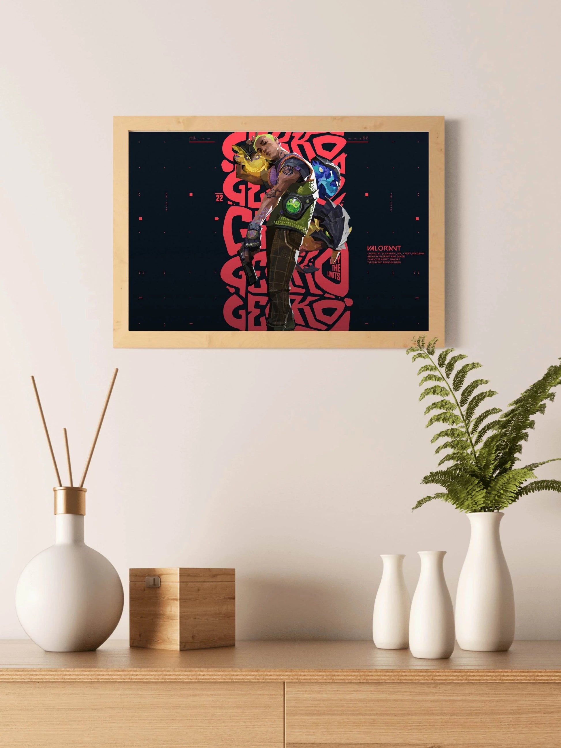 Gekko Valorent Gaming Wall Art - beink online art store