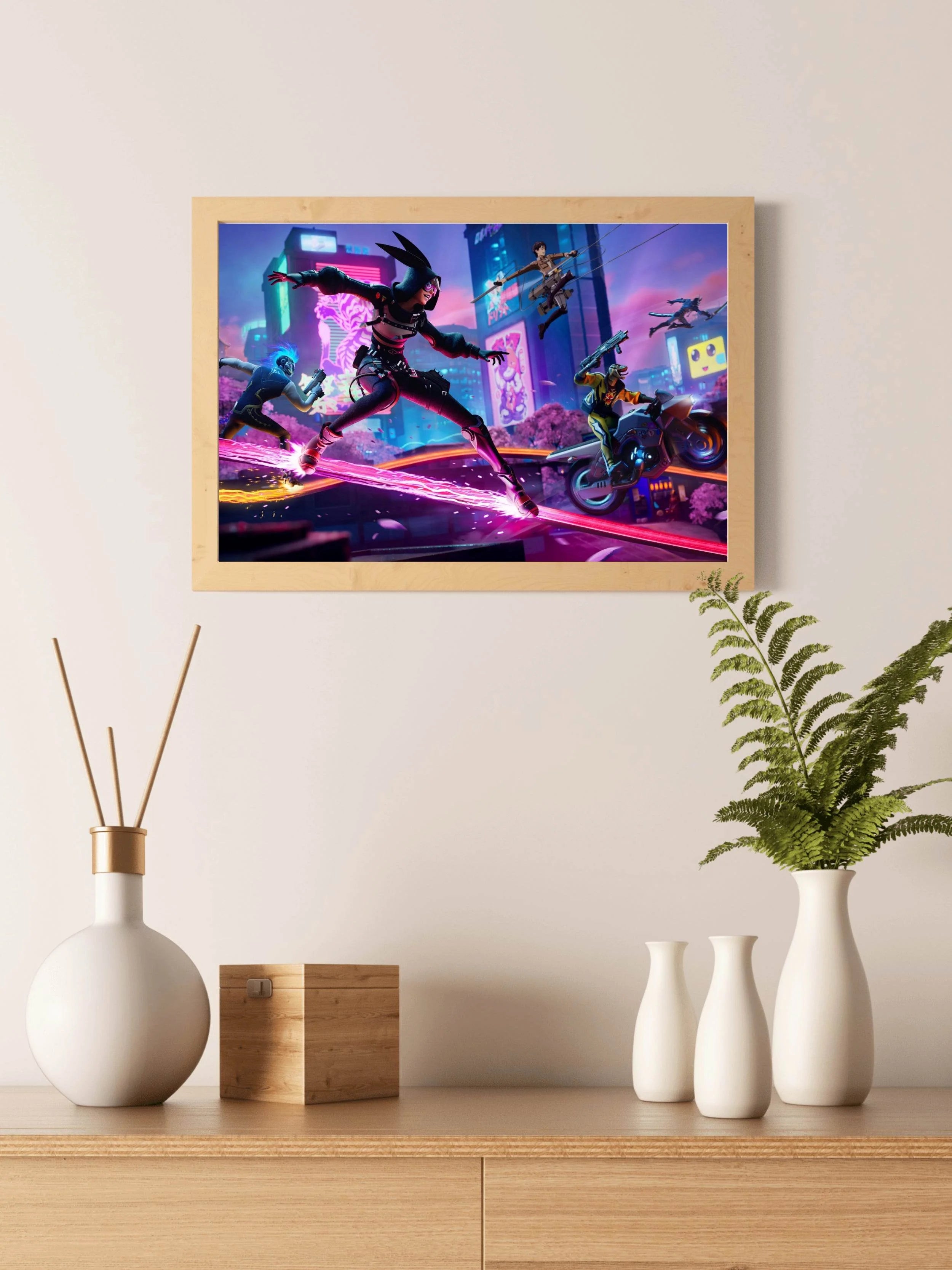 FORTNITE Mega City Gaming Wall Art - beink online art store