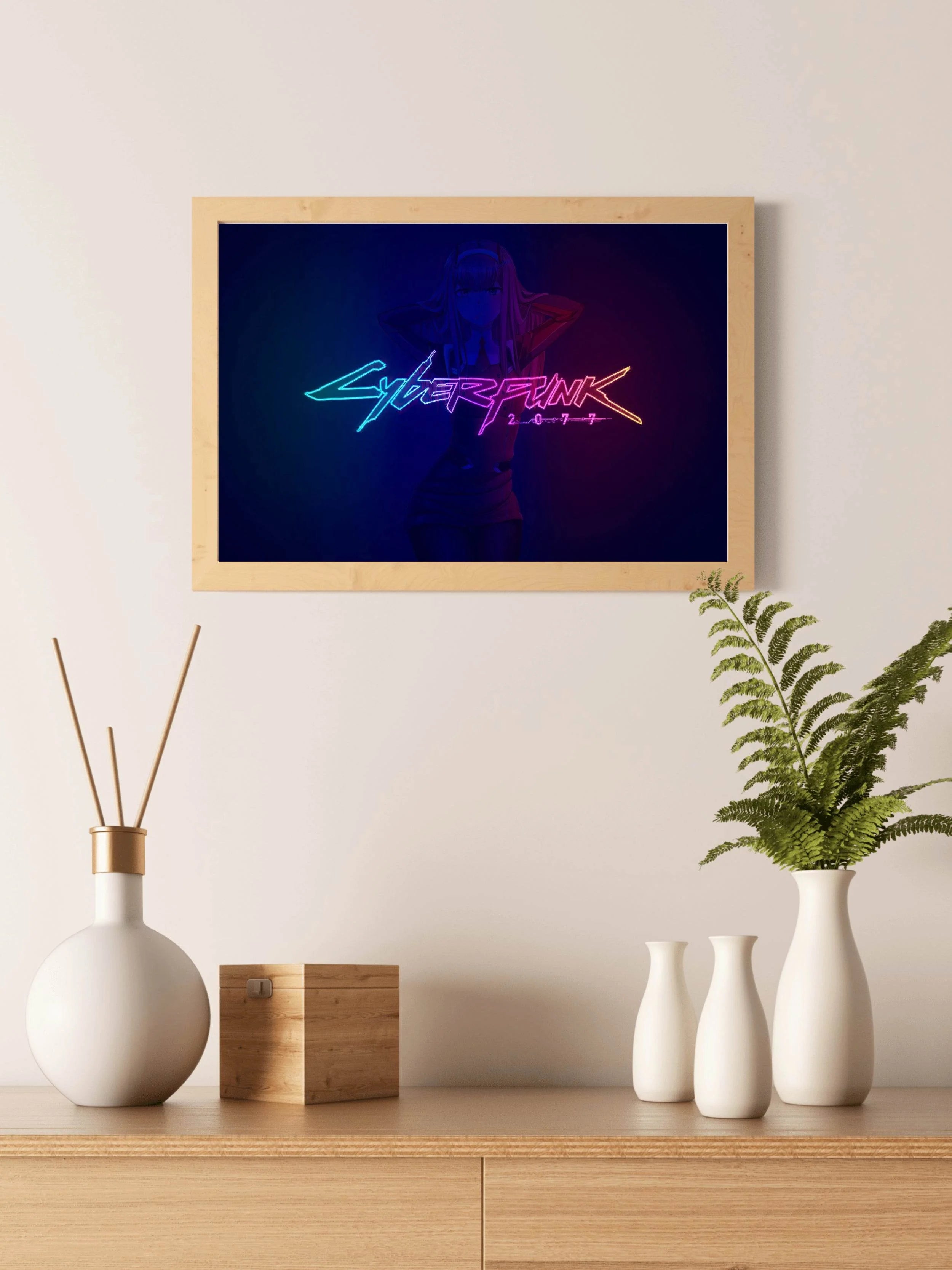 CYBERPUNK 2077 Anime Gaming Wall Art - beink online art store