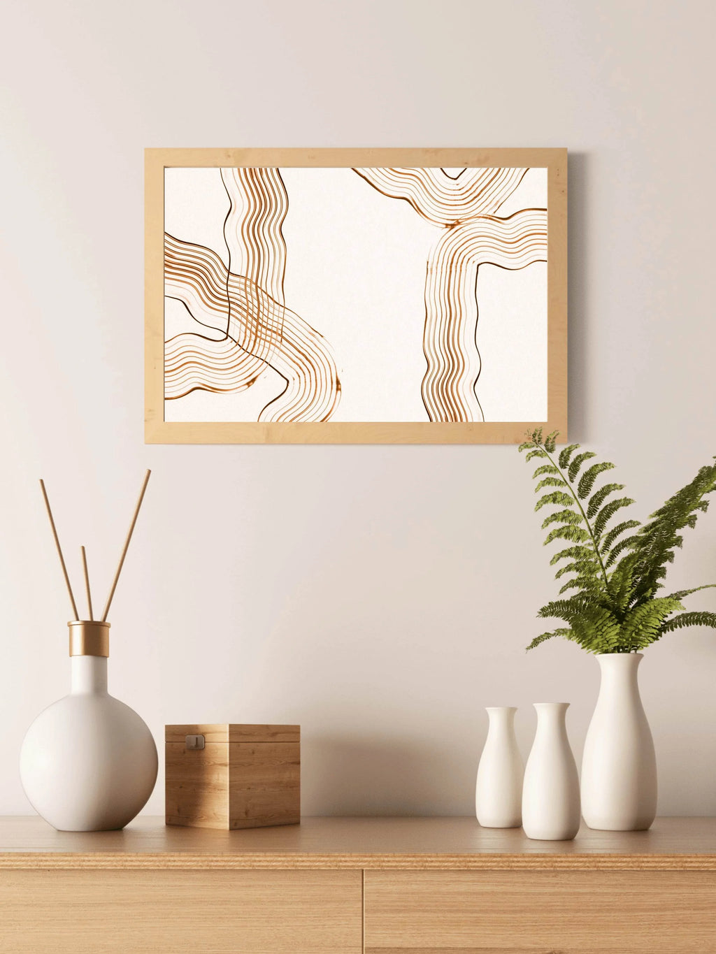 Handdrawn Irregular Shape Abstract Wall Art - beink online art store