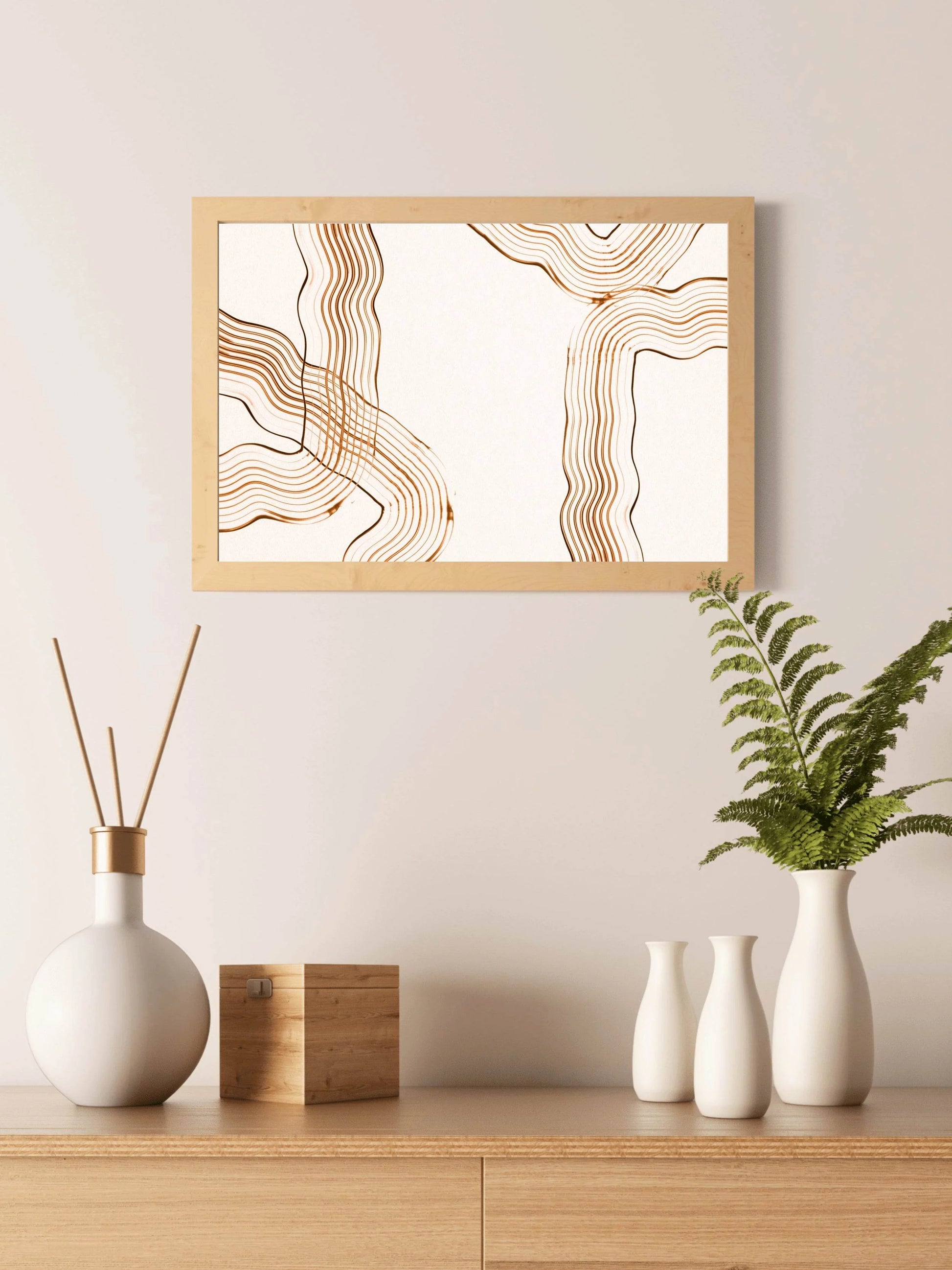 Handdrawn Irregular Shape Abstract Wall Art - beink online art store