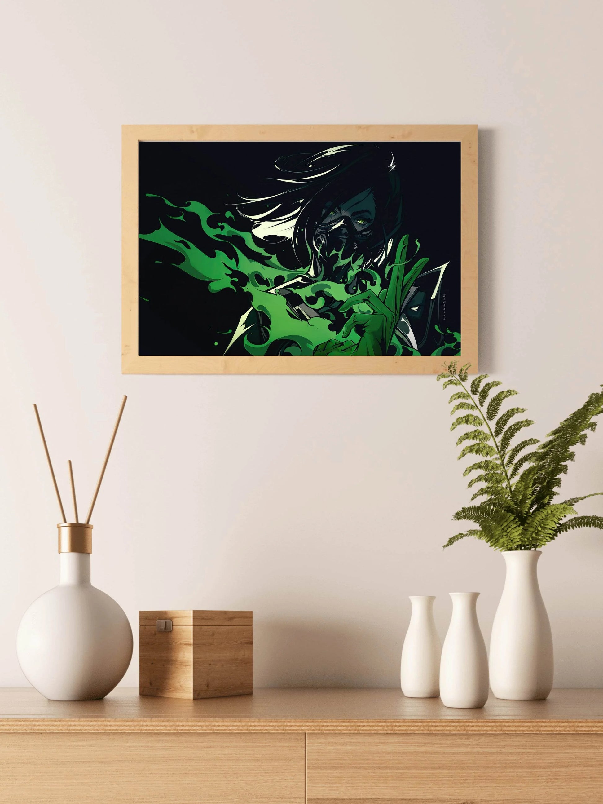Anime Viper Valorant Gaming Wall Art - beink online art store