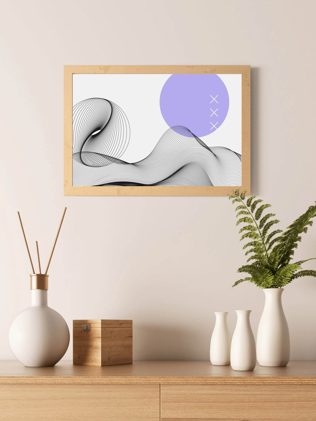 3D Wavy Lines Wall Art - beink online art store