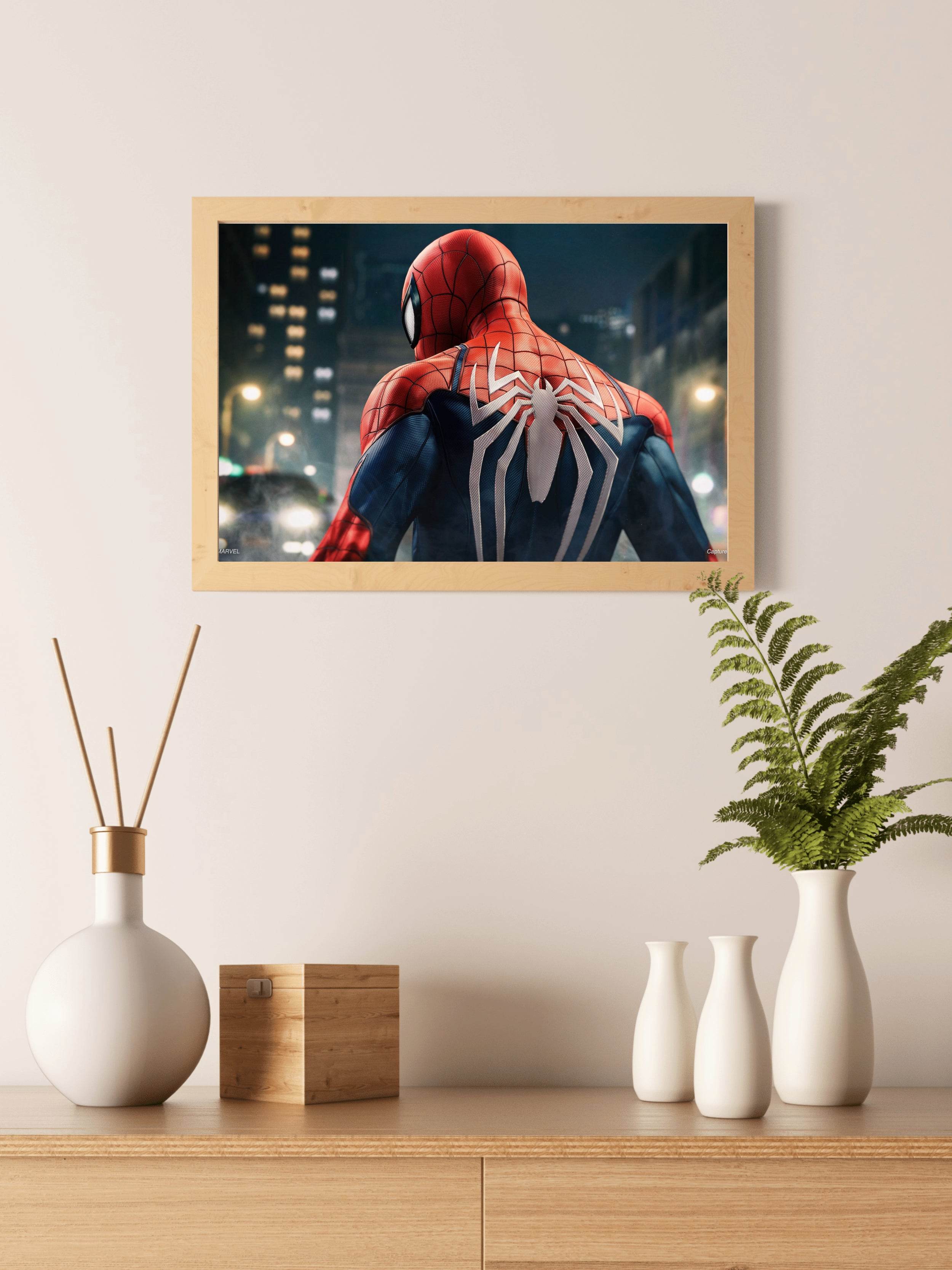 Marvels Spider Man 4k Gaming Wall Art - beink online art store