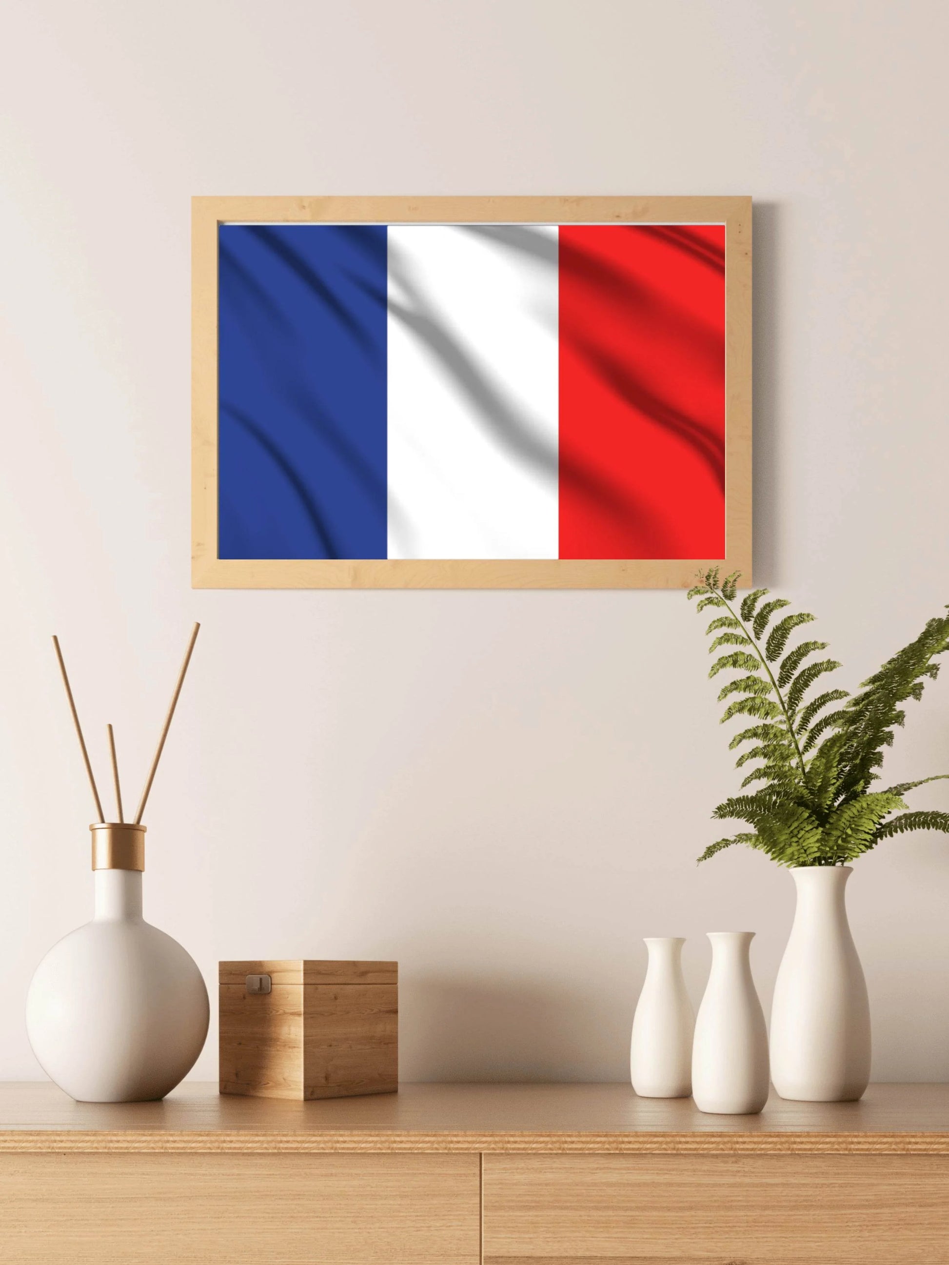 France National Flag Wall Art - beink online art store