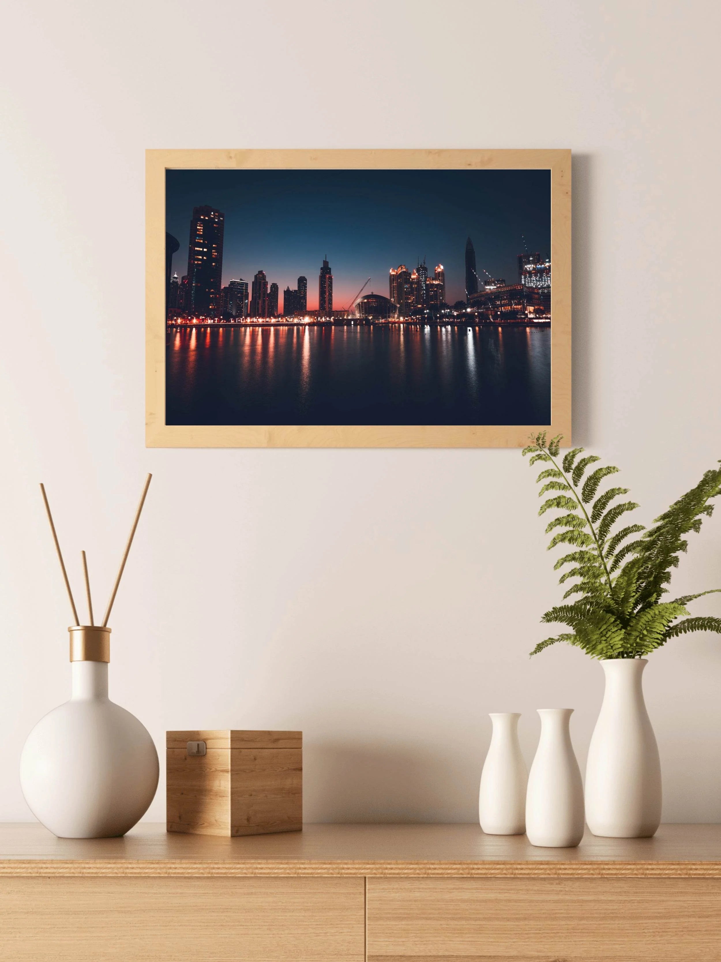 Purple Hues on the Skyline Wall Art - beink online art store