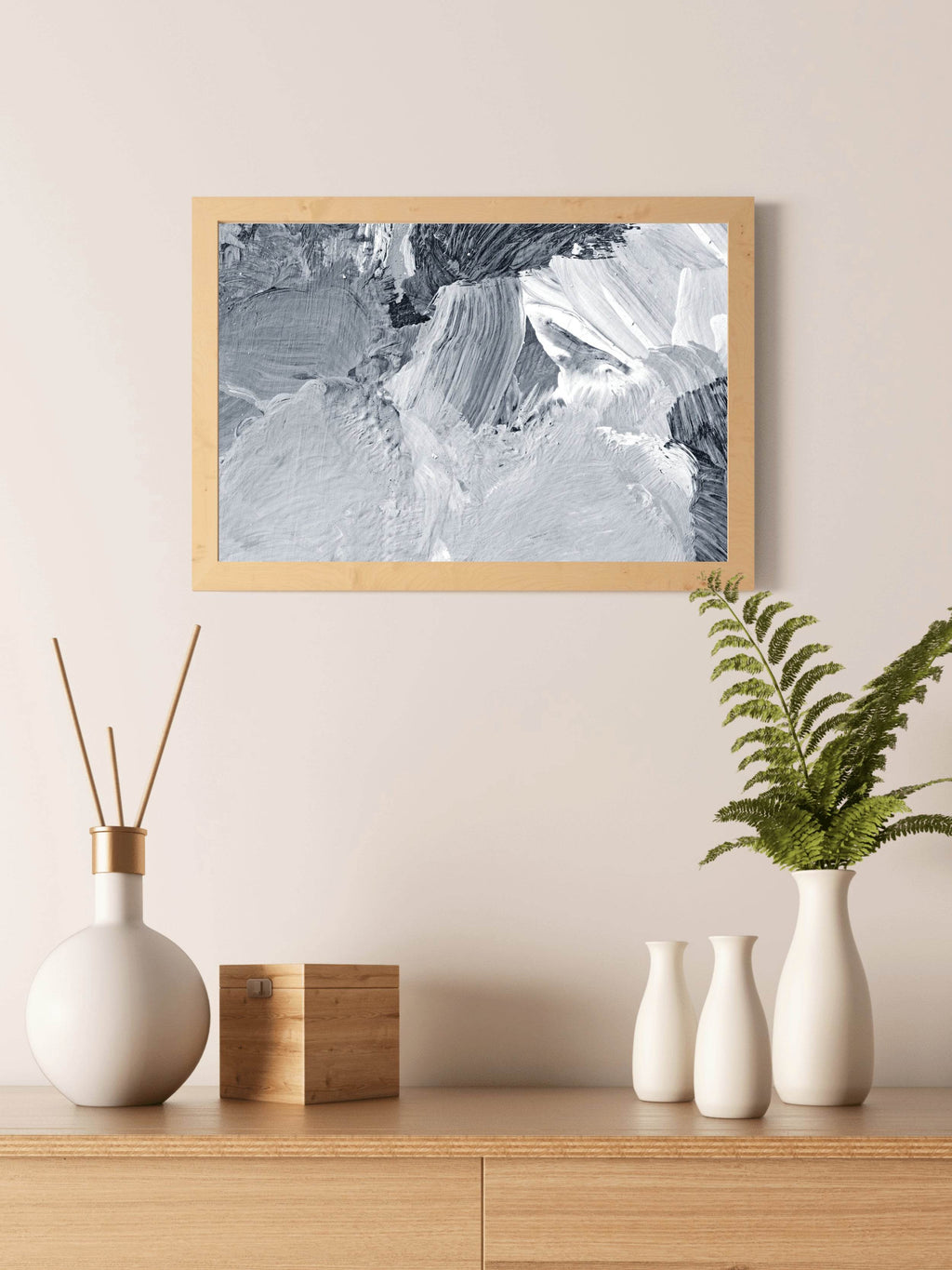 Creative Brush Strokes Abstract Wall Art - beink online art store