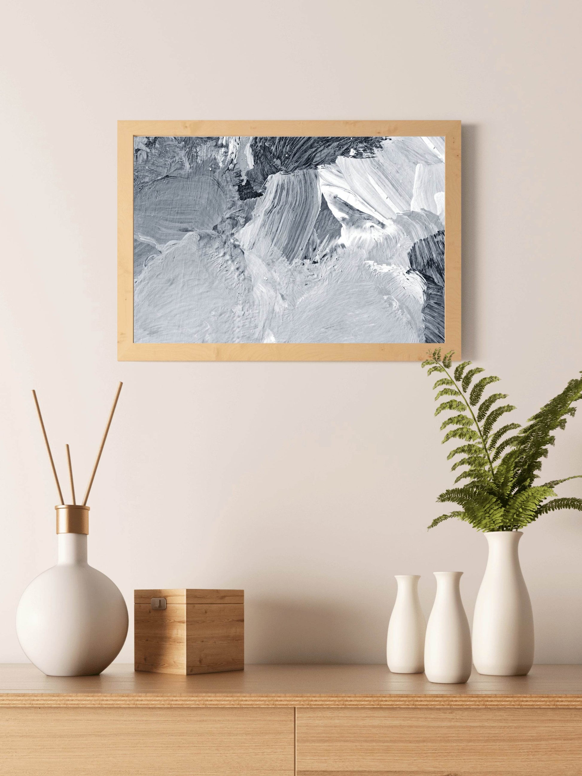 Creative Brush Strokes Abstract Wall Art - beink online art store