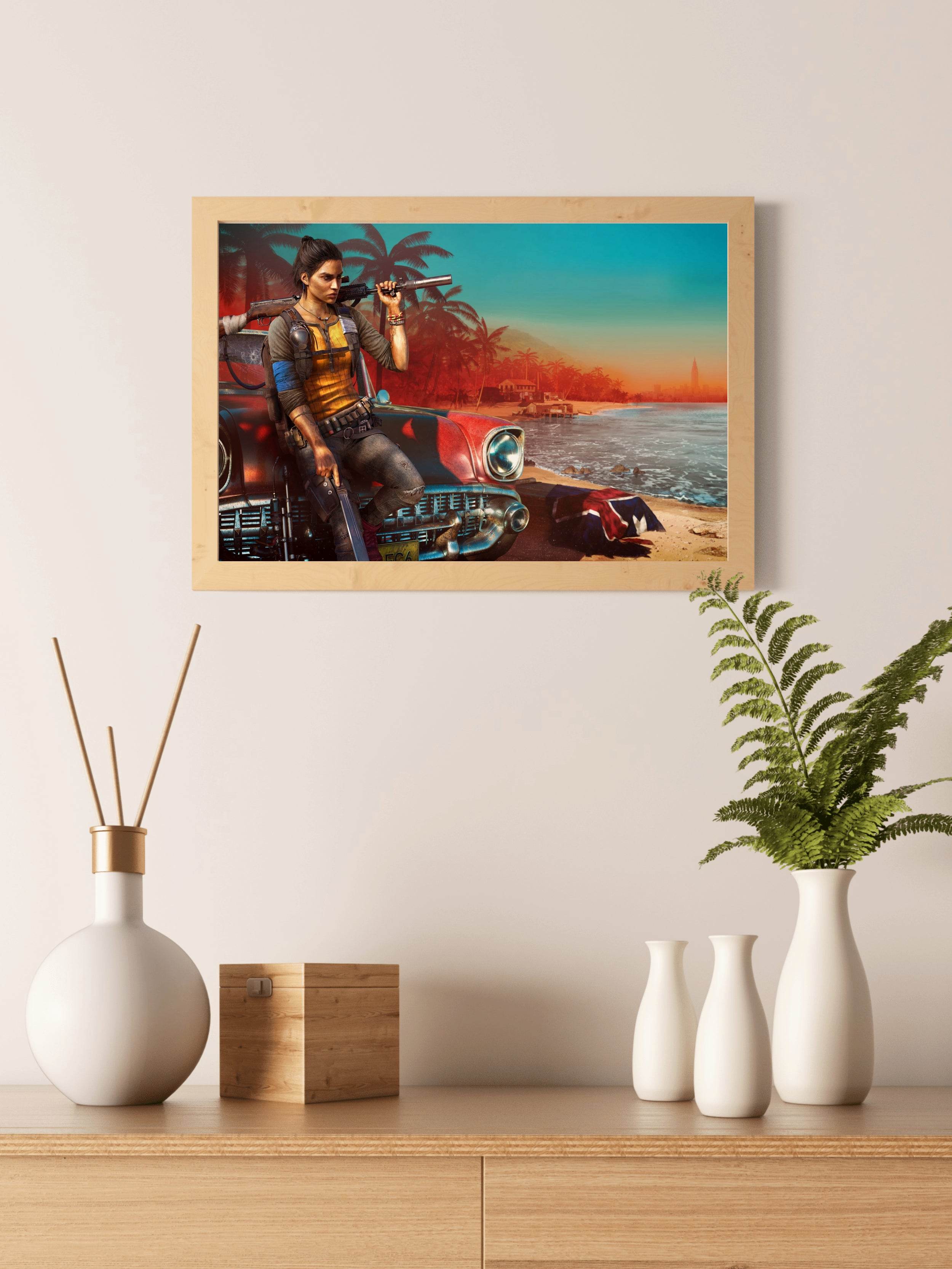 FAR CRY 6 Dani Rojas Female Gaming Wall Art - beink online art store