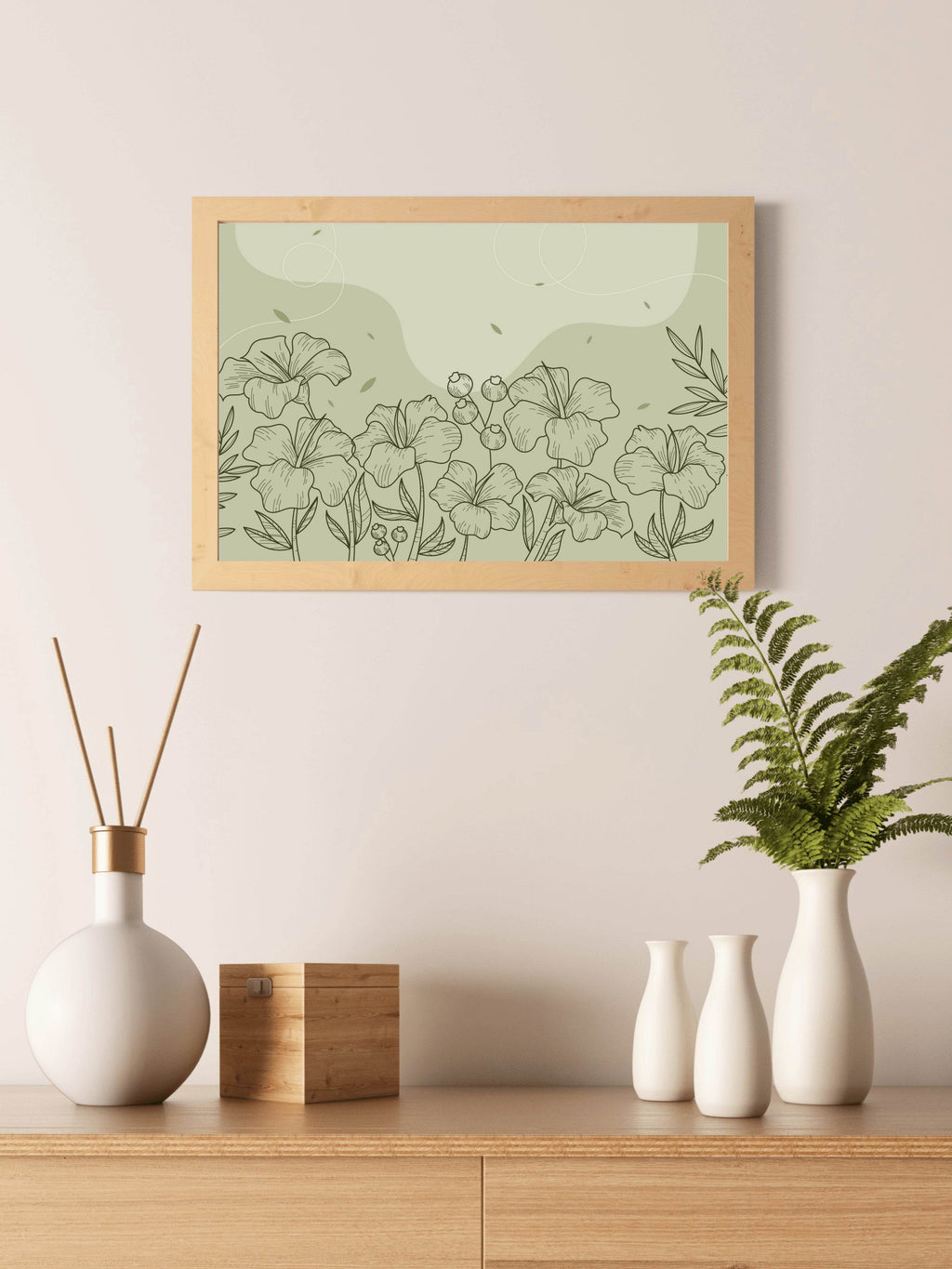 Amaryllis Bouquet Wall Art - beink online art store