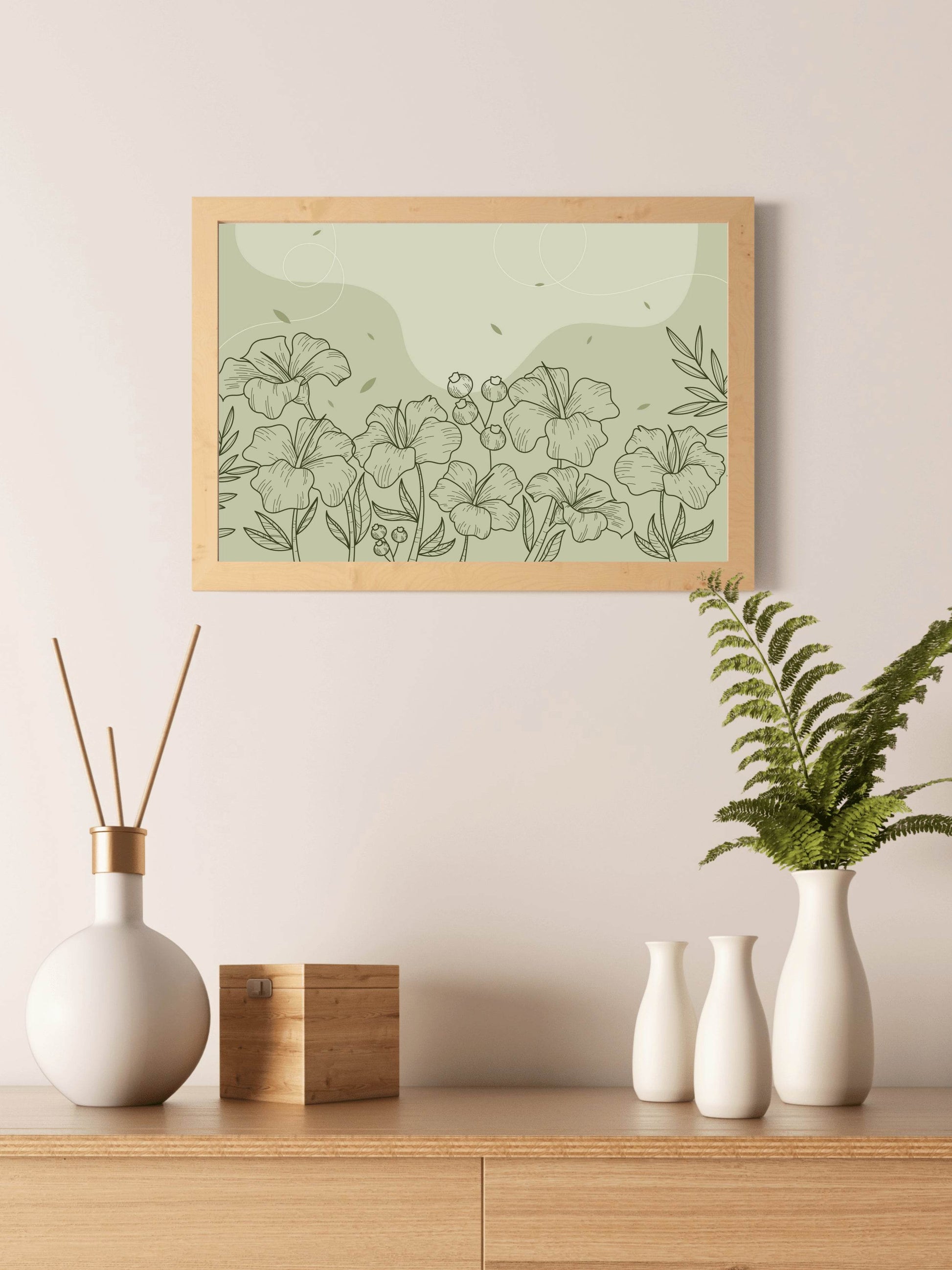 Amaryllis Bouquet Wall Art - beink online art store
