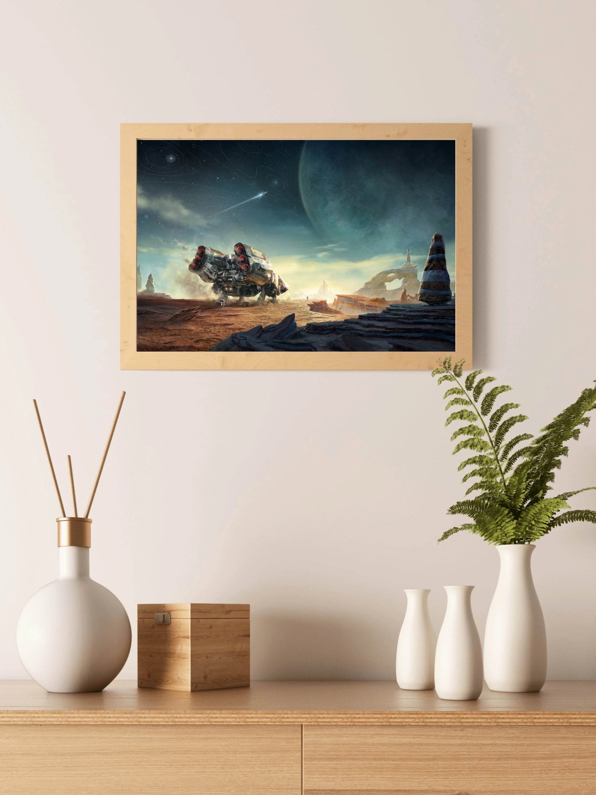 Starfield Custom Ship Gaming Wall Art - beink online art store