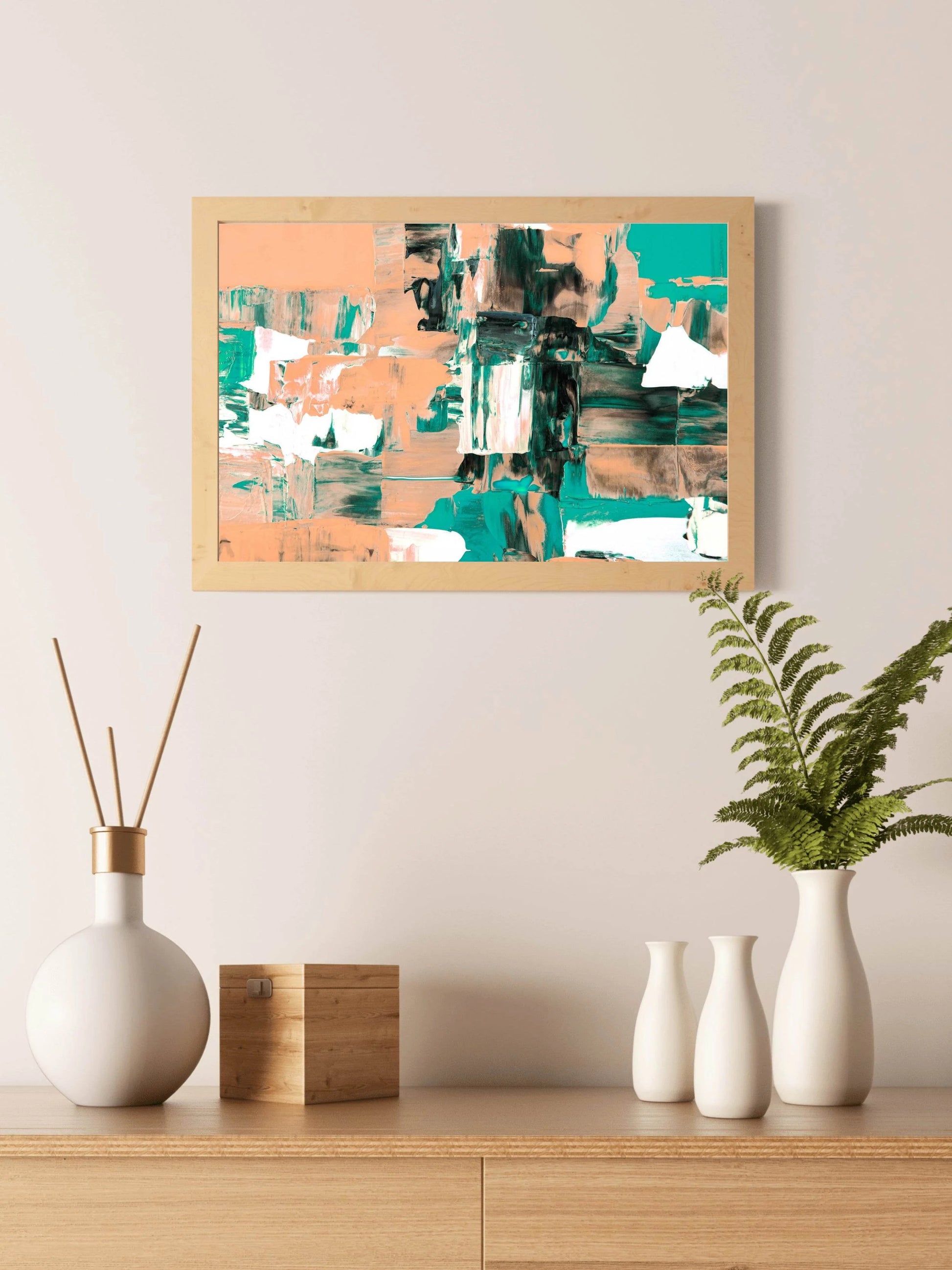 Hand Brush Abstract Wall Art - beink online art store