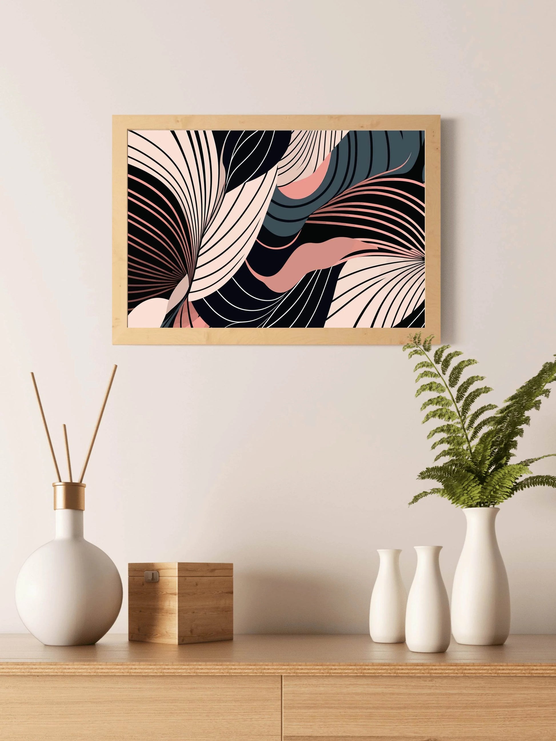 Botanical Shape Abstract Wall Art - beink online art store