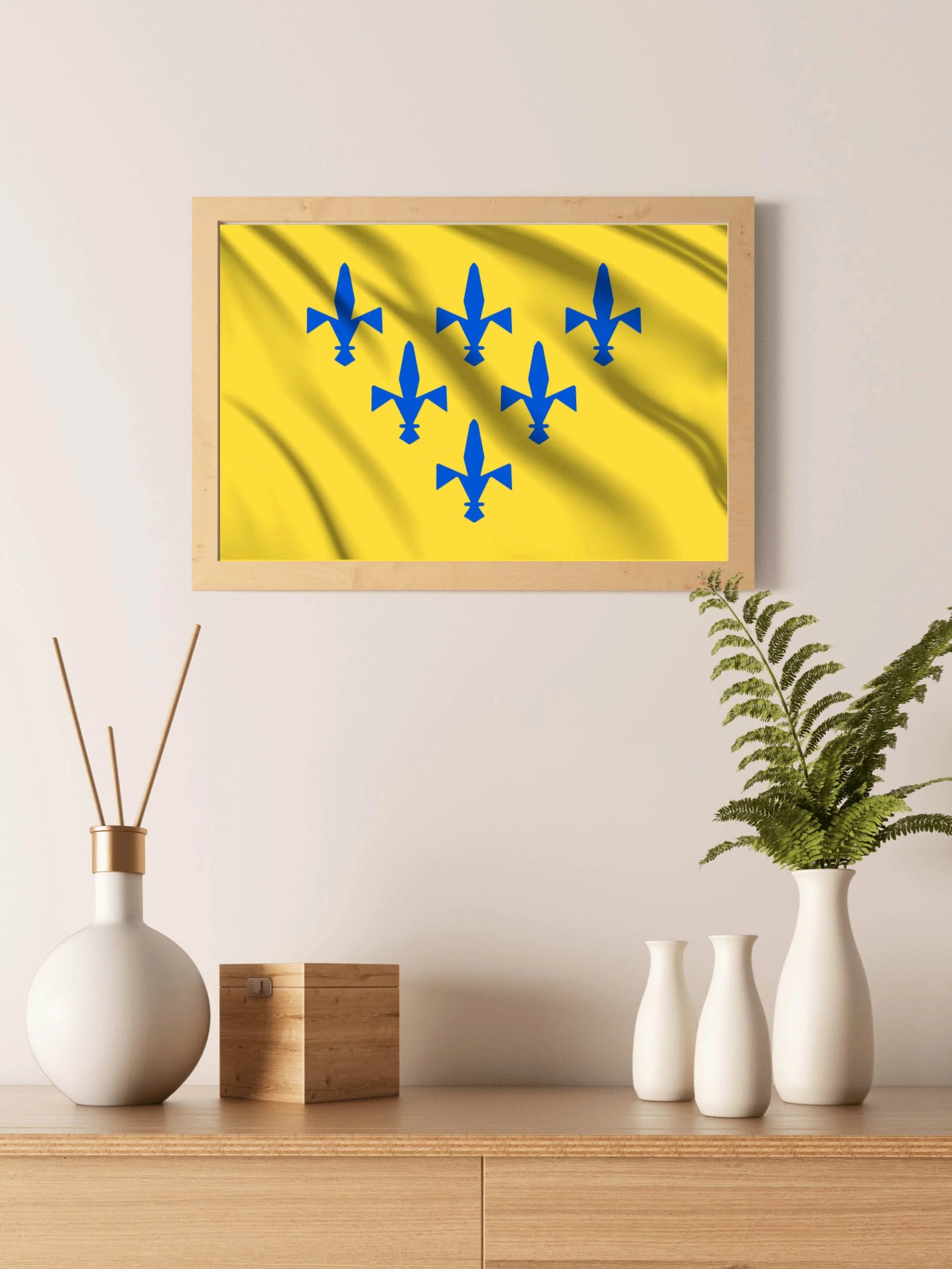 Duchy of Parma National Flag Wall Art - beink online art store