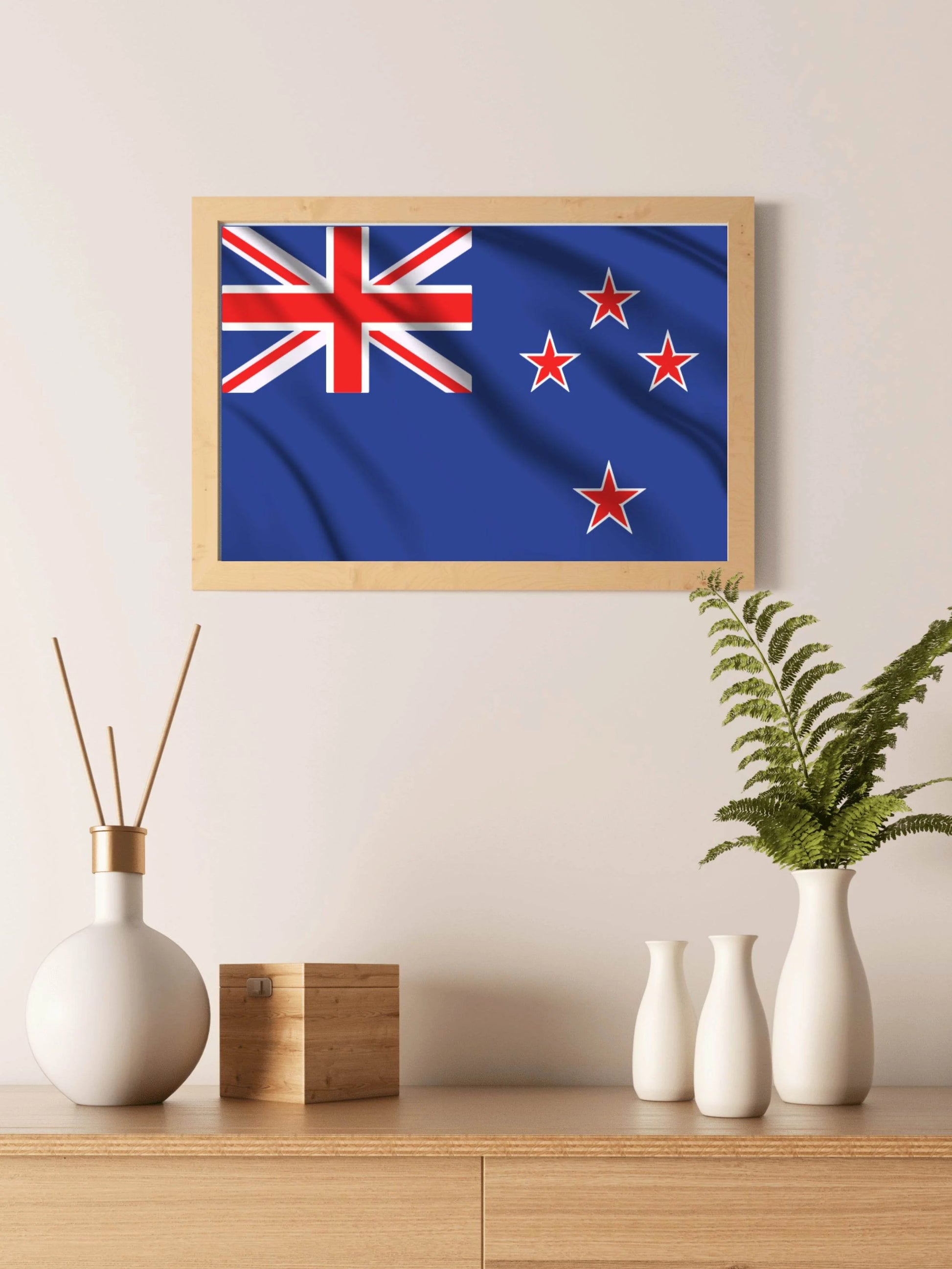 New Zealand National Flag Wall Art - beink online art store