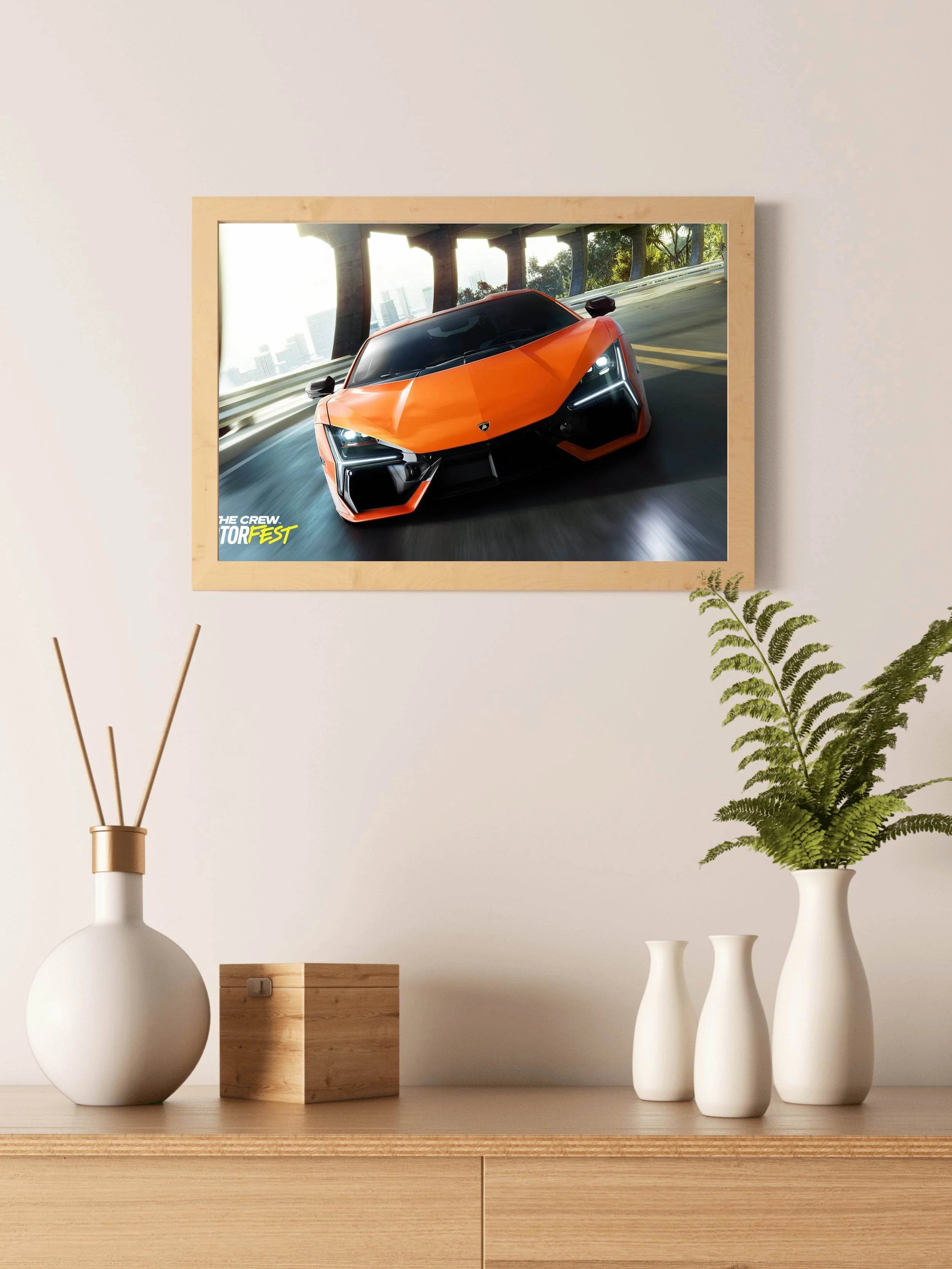 The Crew Lamborghini Revuelto Gaming Wall Art - beink online art store