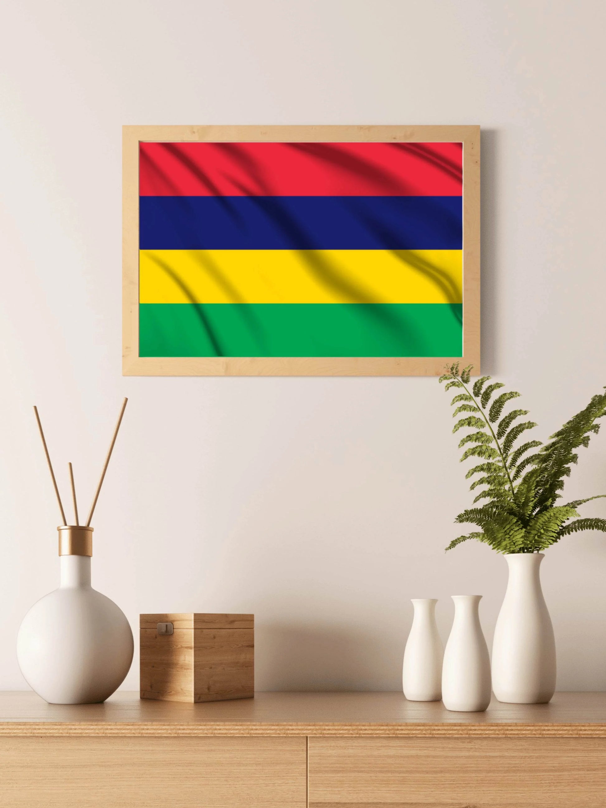 Mauritius National Flag Wall Art - beink online art store