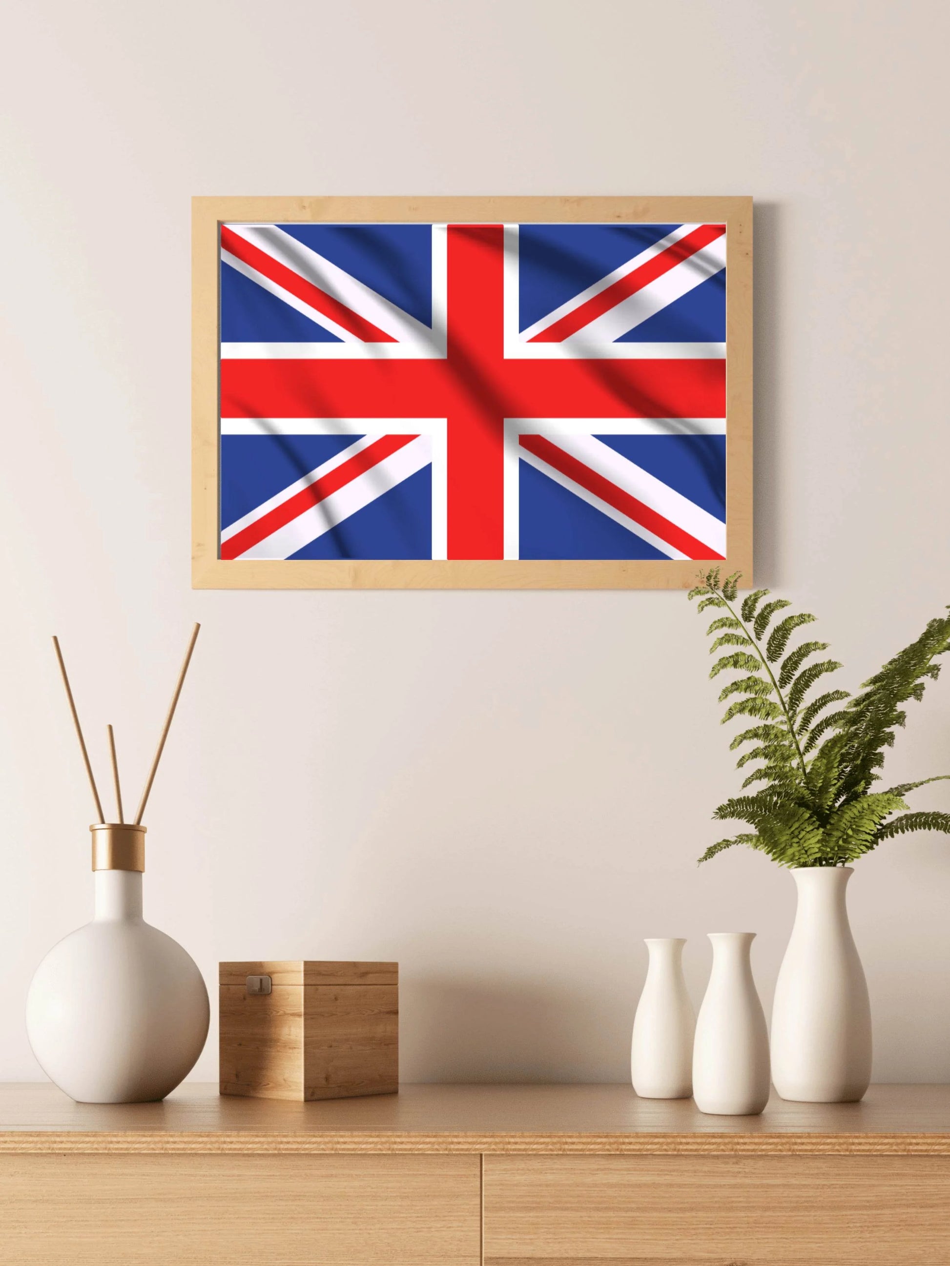 Union Jack National Flag Wall Art - beink online art store