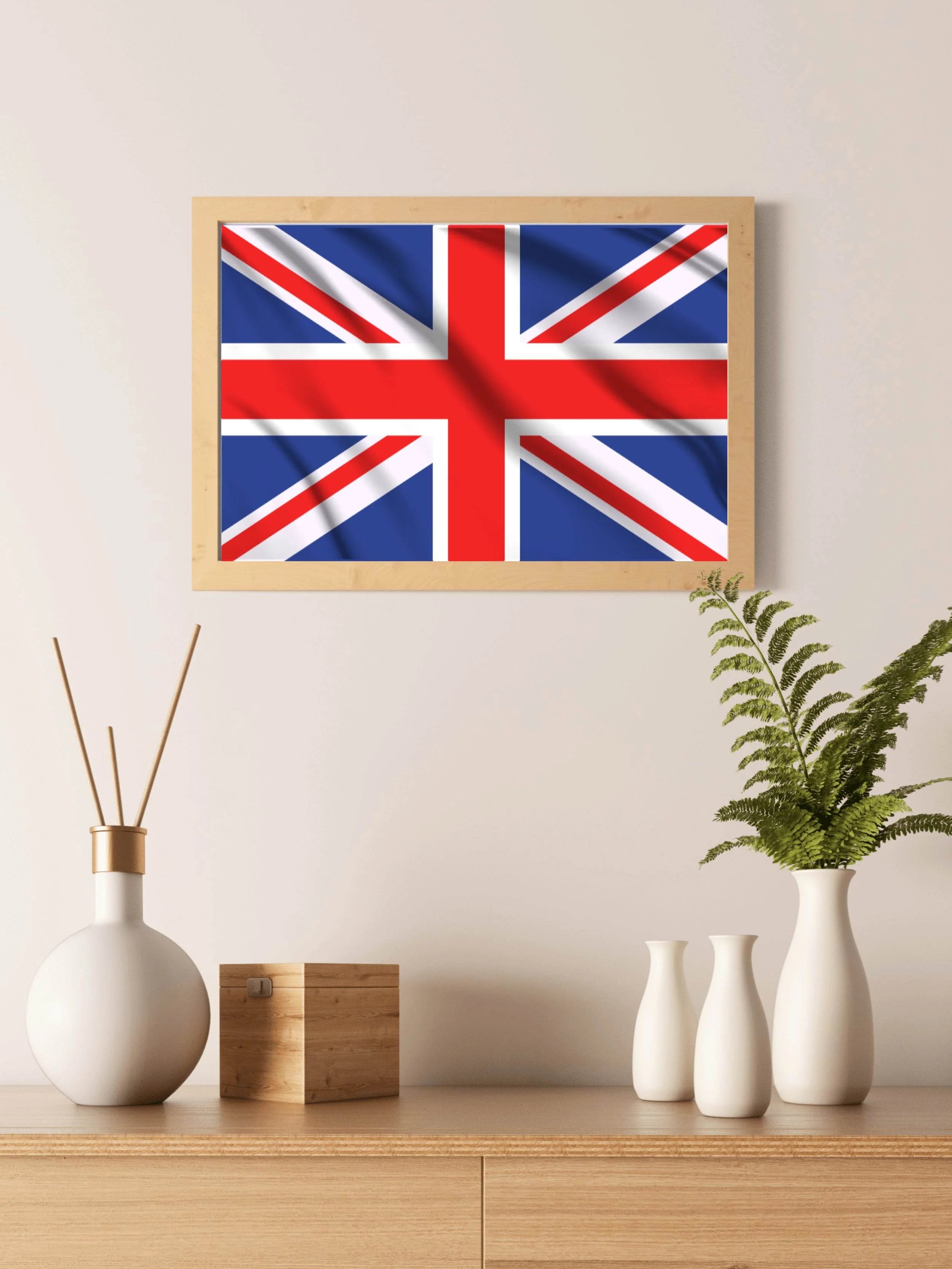 Union Jack National Flag Wall Art - beink online art store