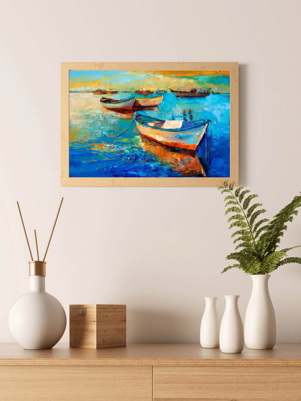 Fishermen's Wooden Boats Wall Art - beink online art store