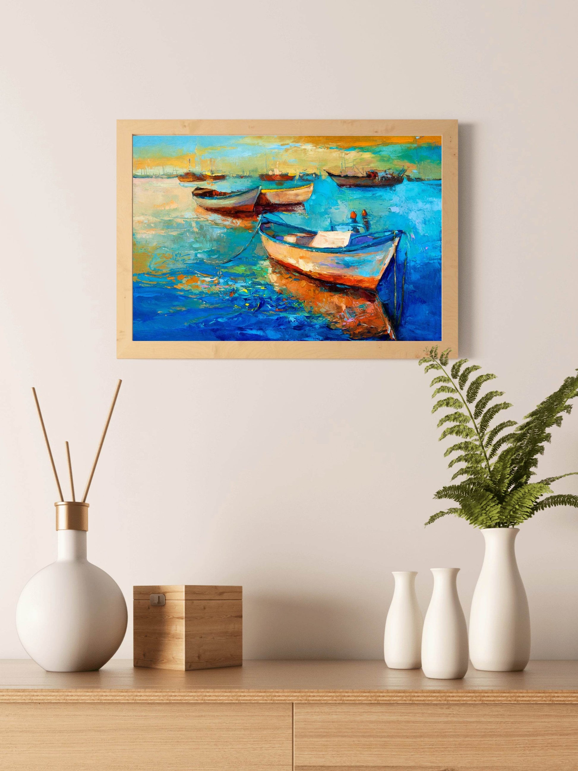 Fishermen's Wooden Boats Wall Art - beink online art store